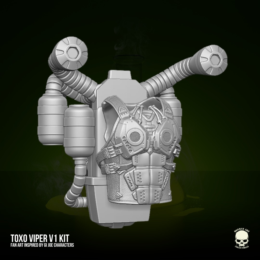 Toxo Viper V1 GIJoe Fan Art 3D printable For Action Figures 3D print model_29
