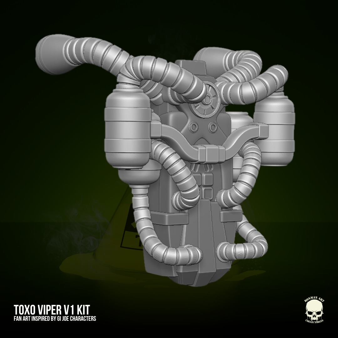 Toxo Viper V1 GIJoe Fan Art 3D printable For Action Figures 3D print model_25