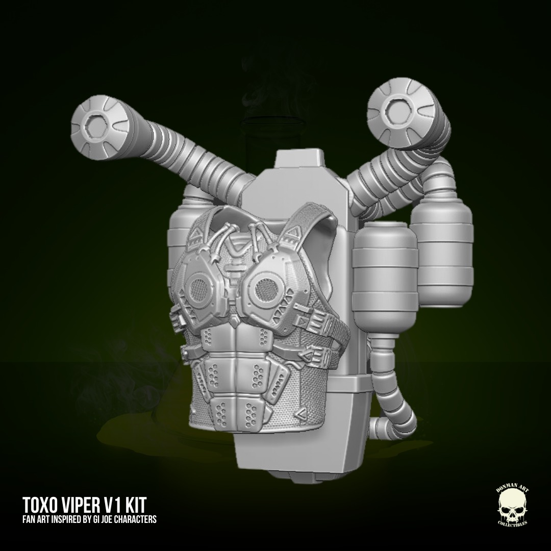 Toxo Viper V1 GIJoe Fan Art 3D printable For Action Figures 3D print model_28