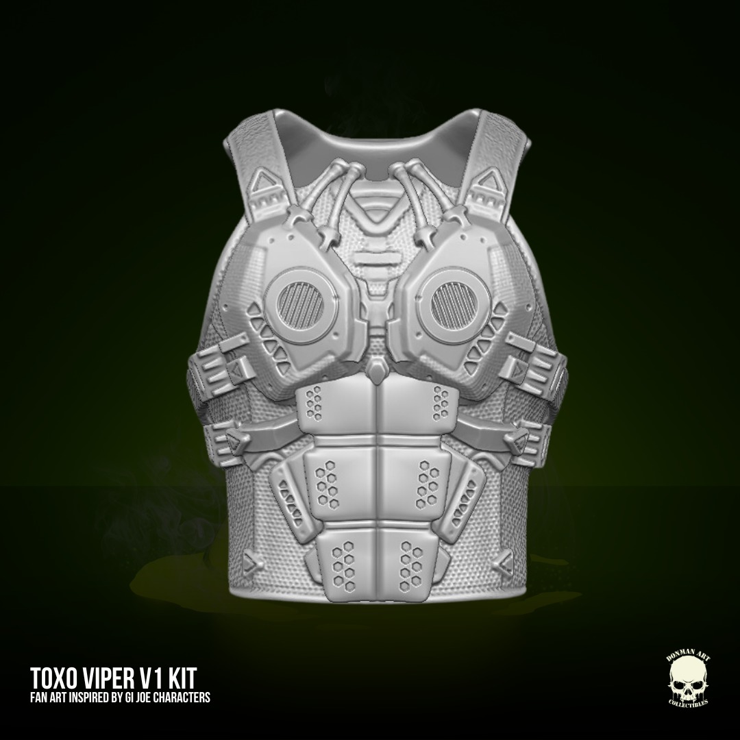 Toxo Viper V1 GIJoe Fan Art 3D printable For Action Figures 3D print model_23