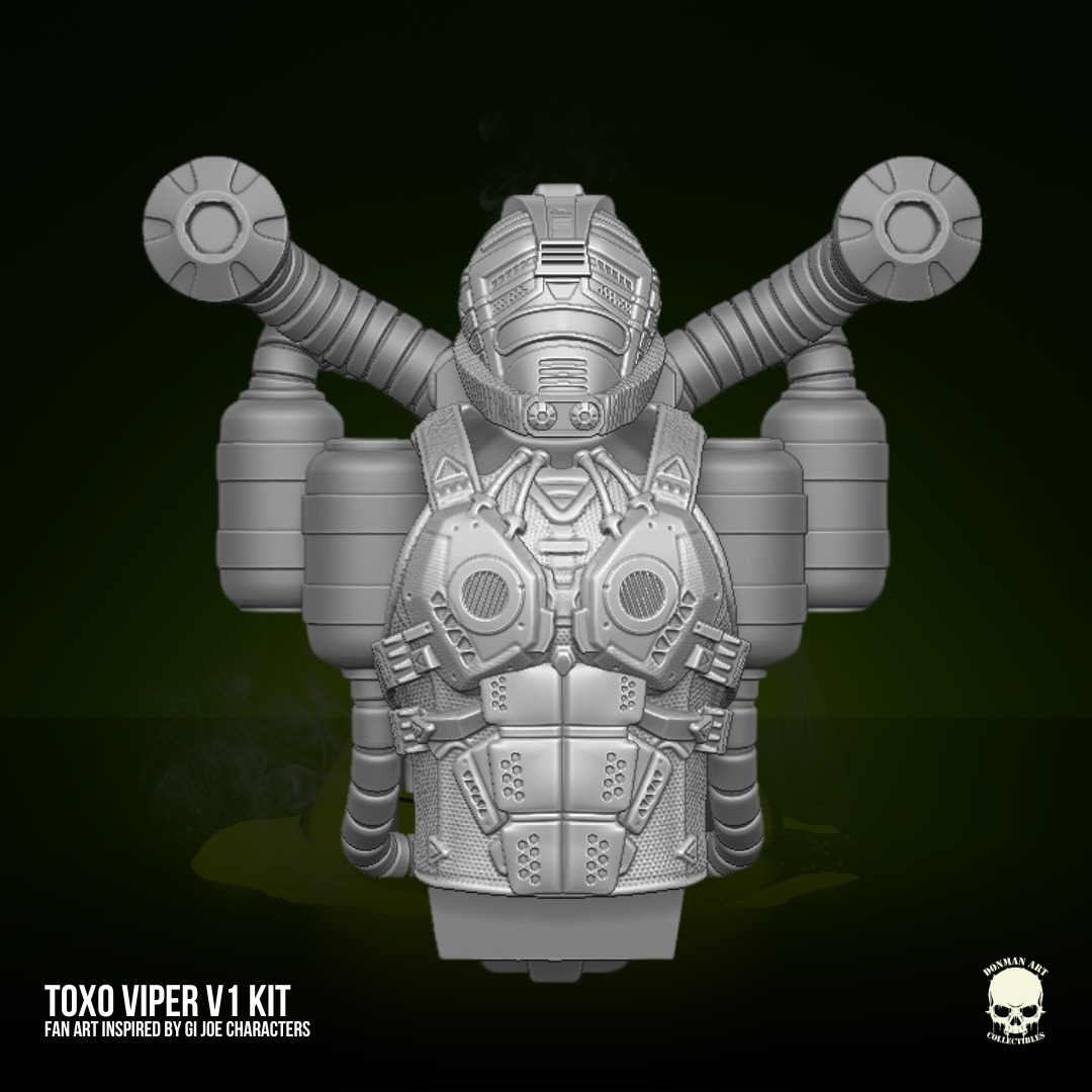 Toxo Viper V1 GIJoe Fan Art 3D printable For Action Figures 3D print model_4