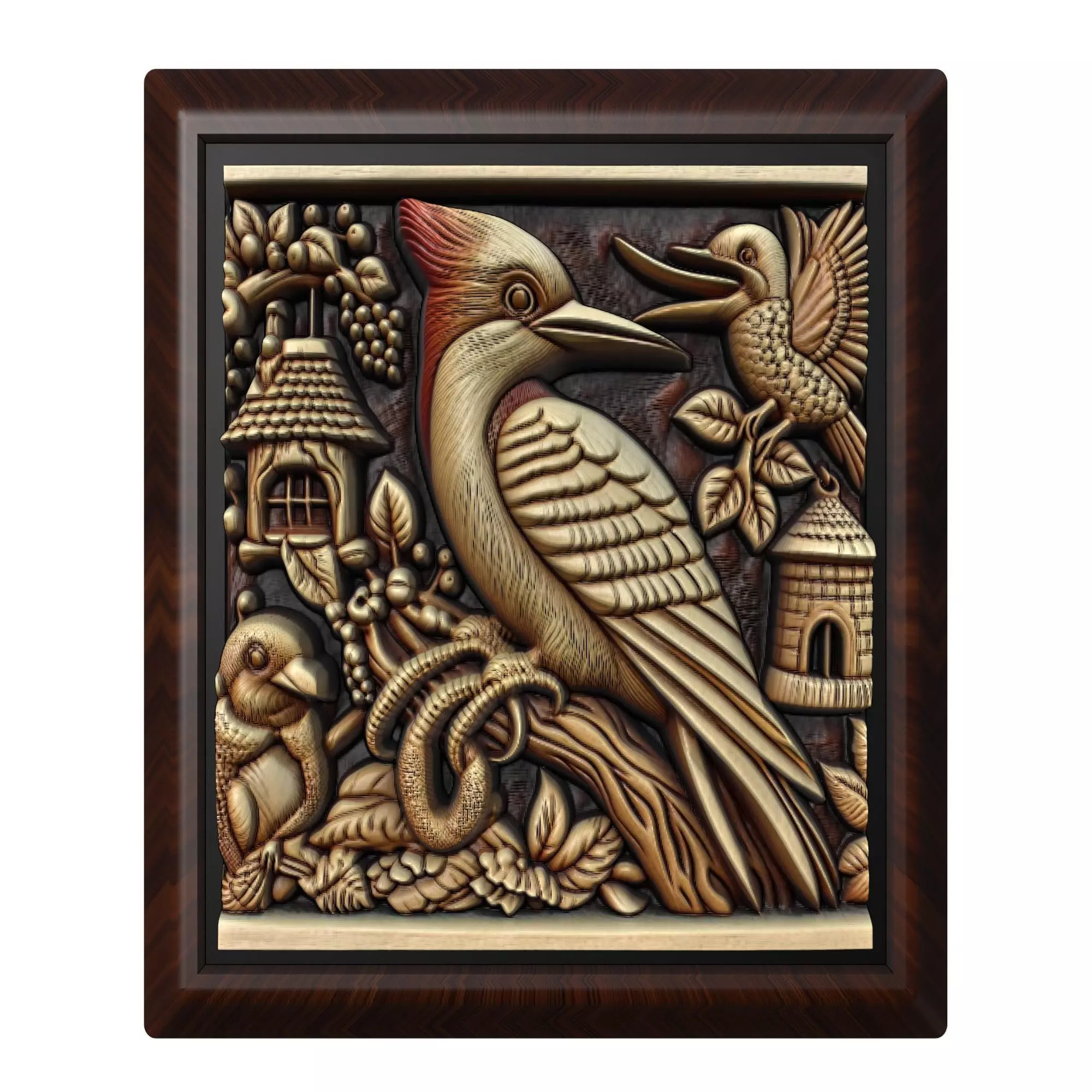 Woodpecker Animal 3D print model