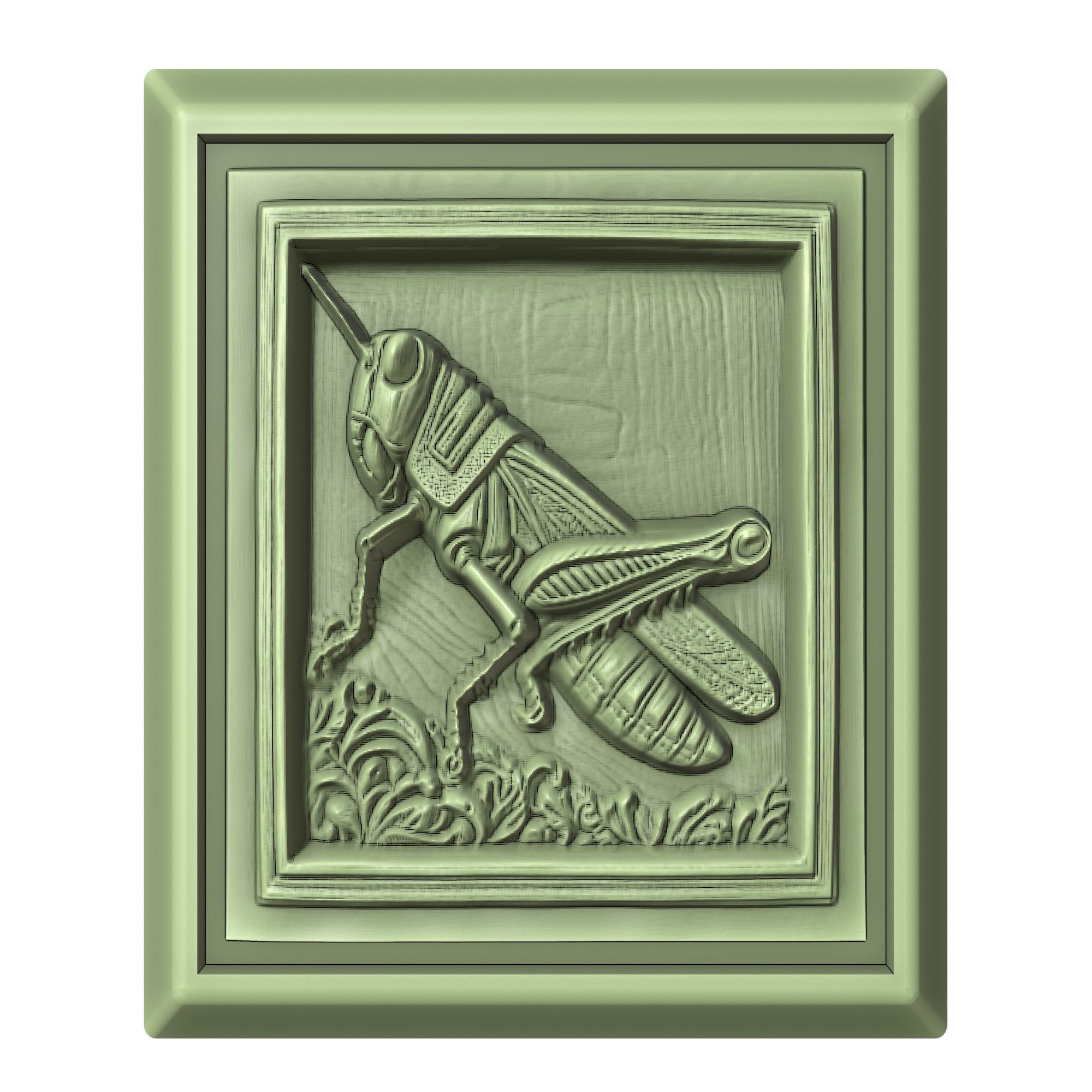 Grasshopper Animal 3D print model_2