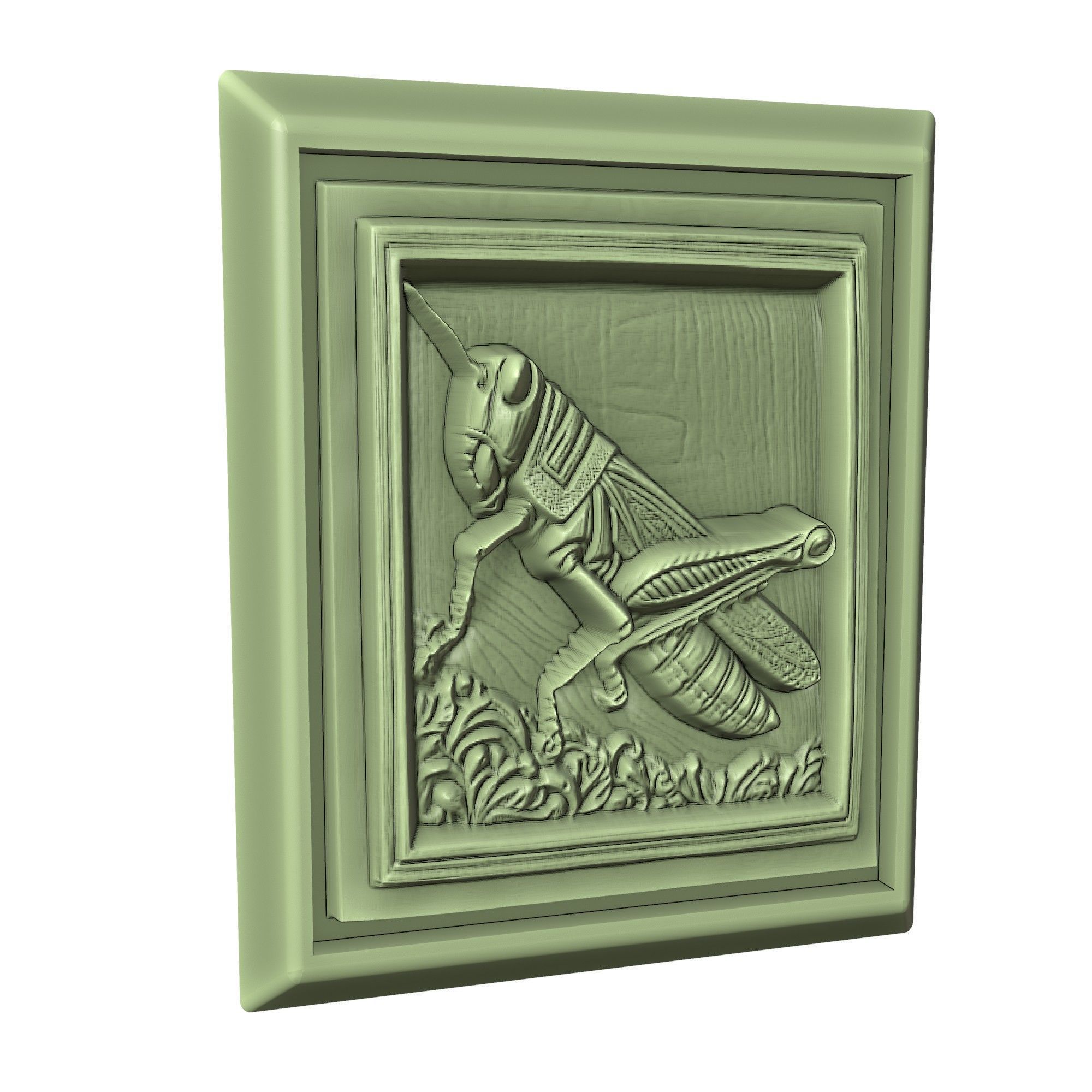 Grasshopper Animal 3D print model_3