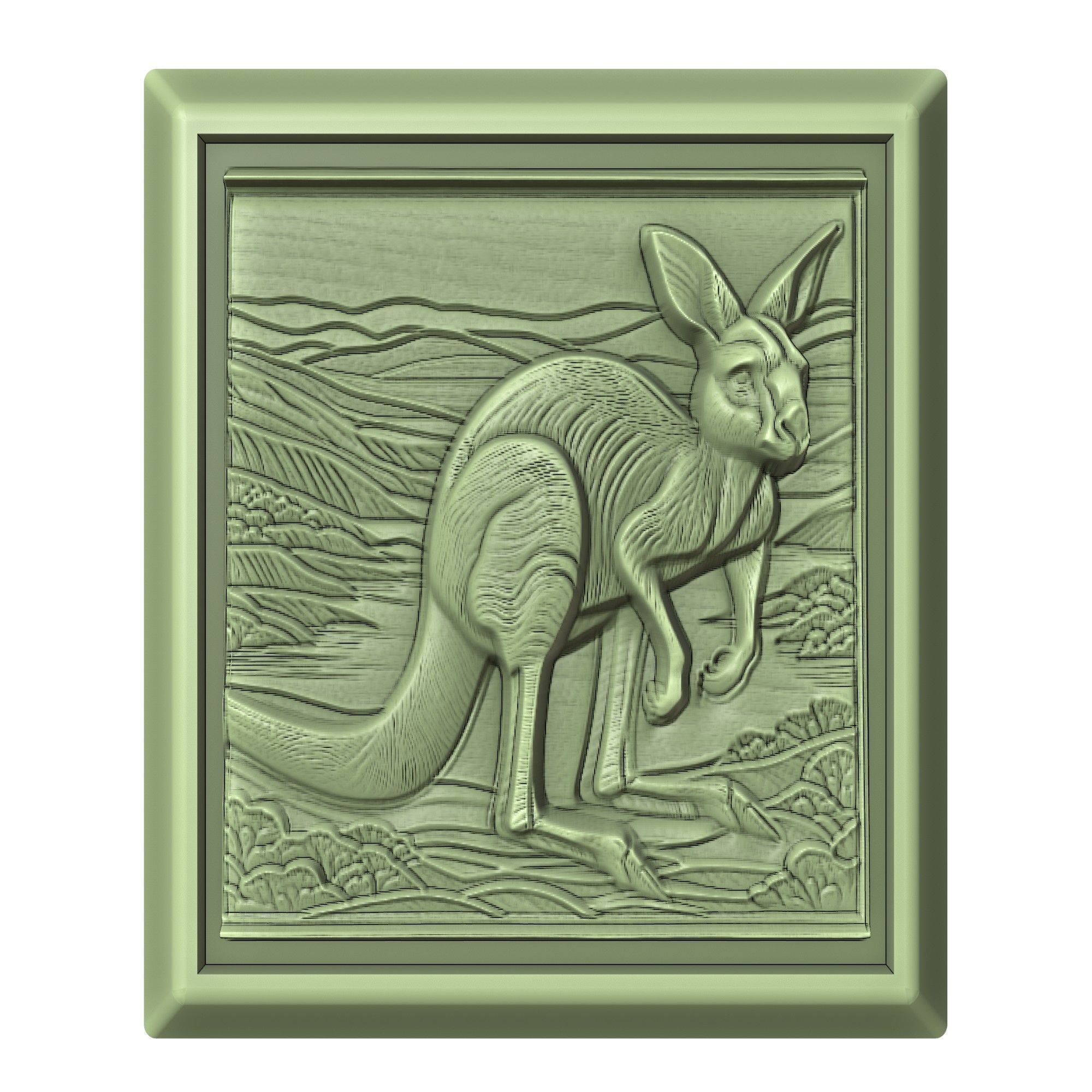 Kangaroo Animal 3D print model_2