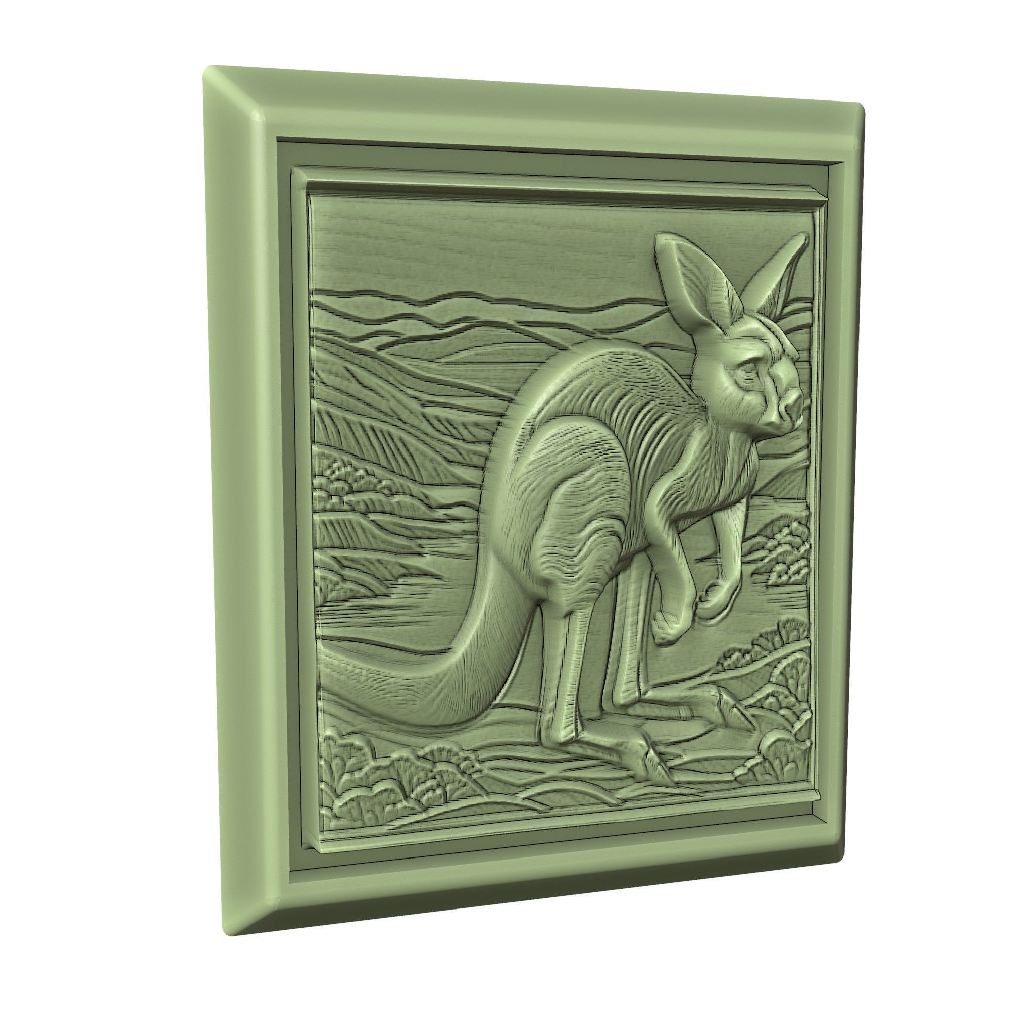 Kangaroo Animal 3D print model_3