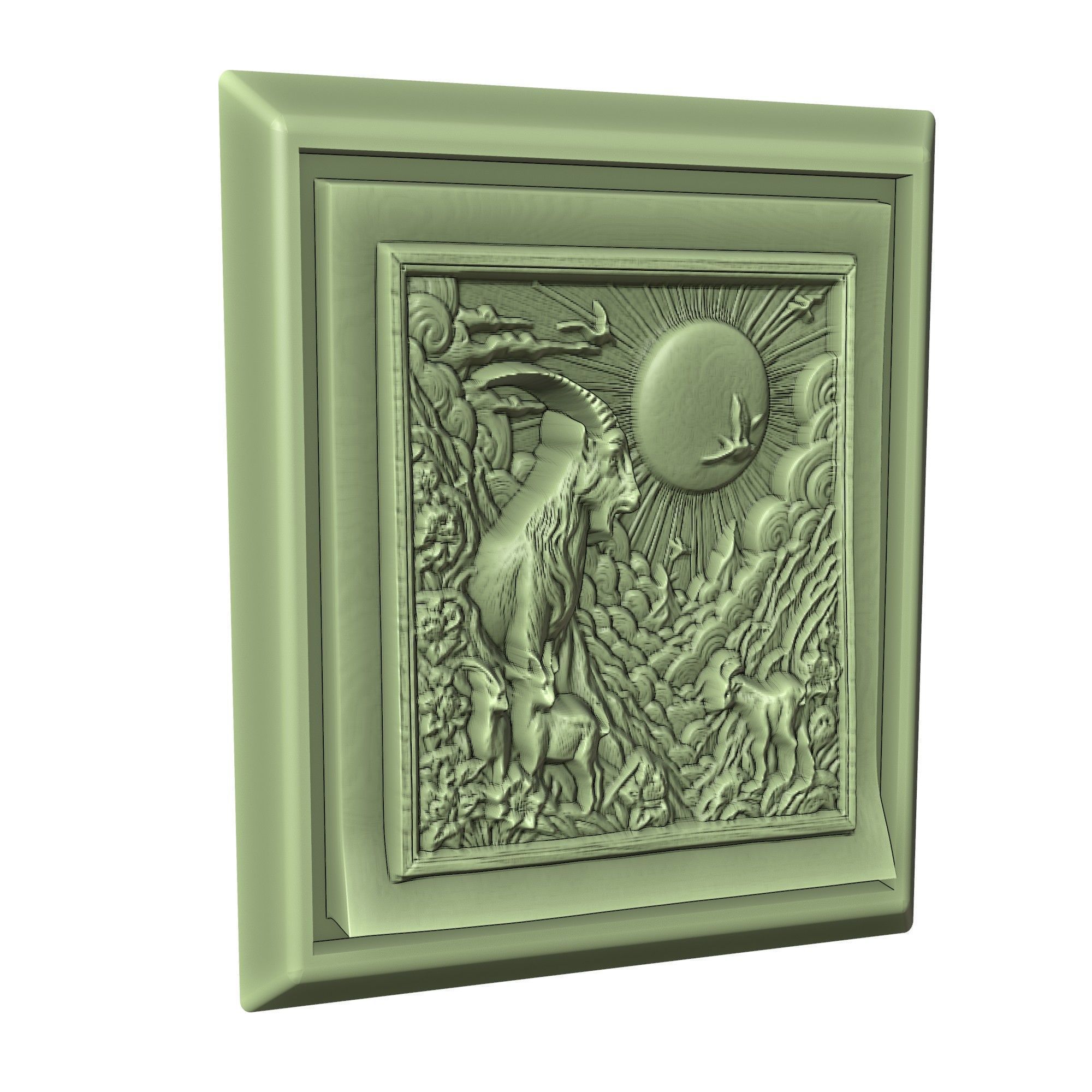 Goat Animal 3D print model_3