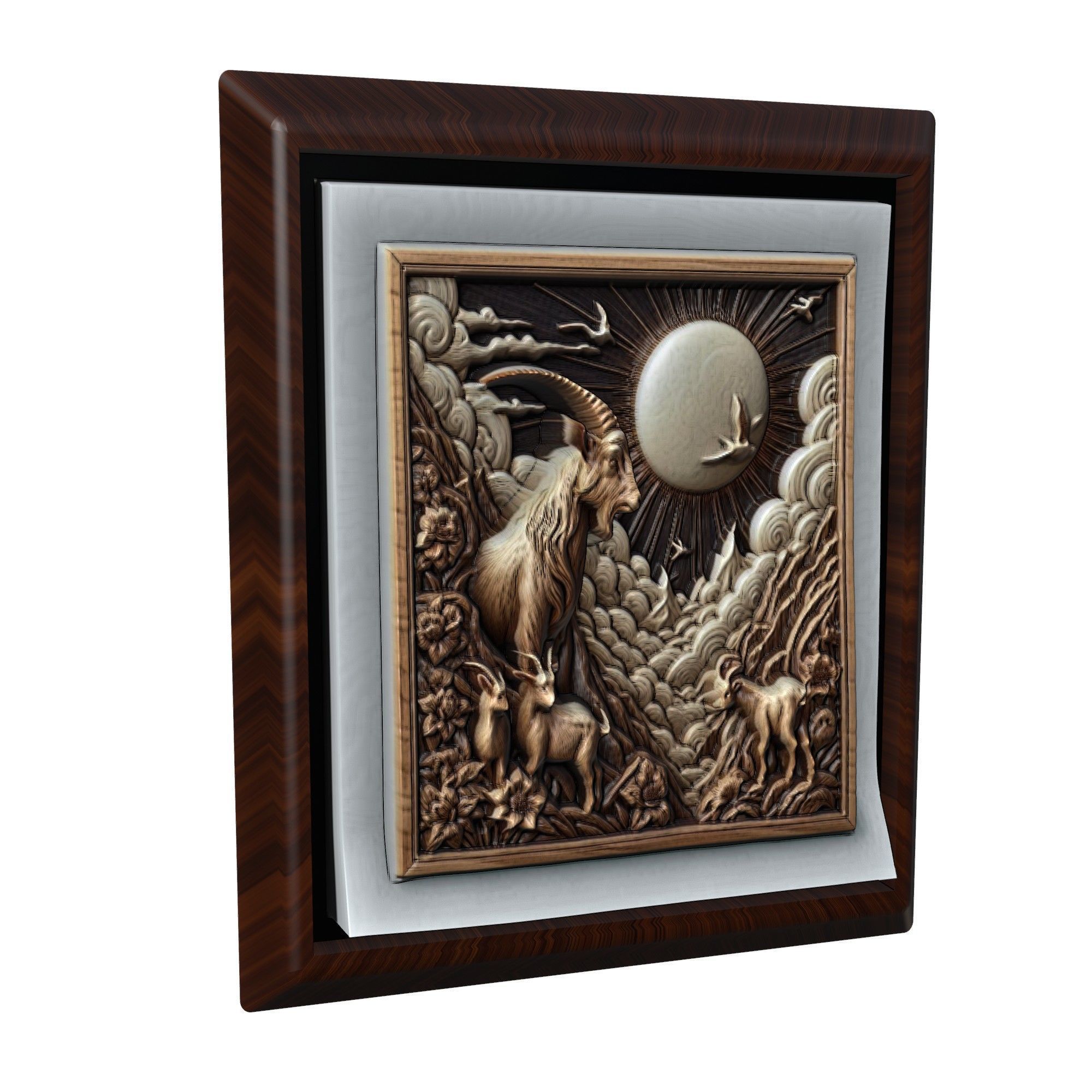 Goat Animal 3D print model_1