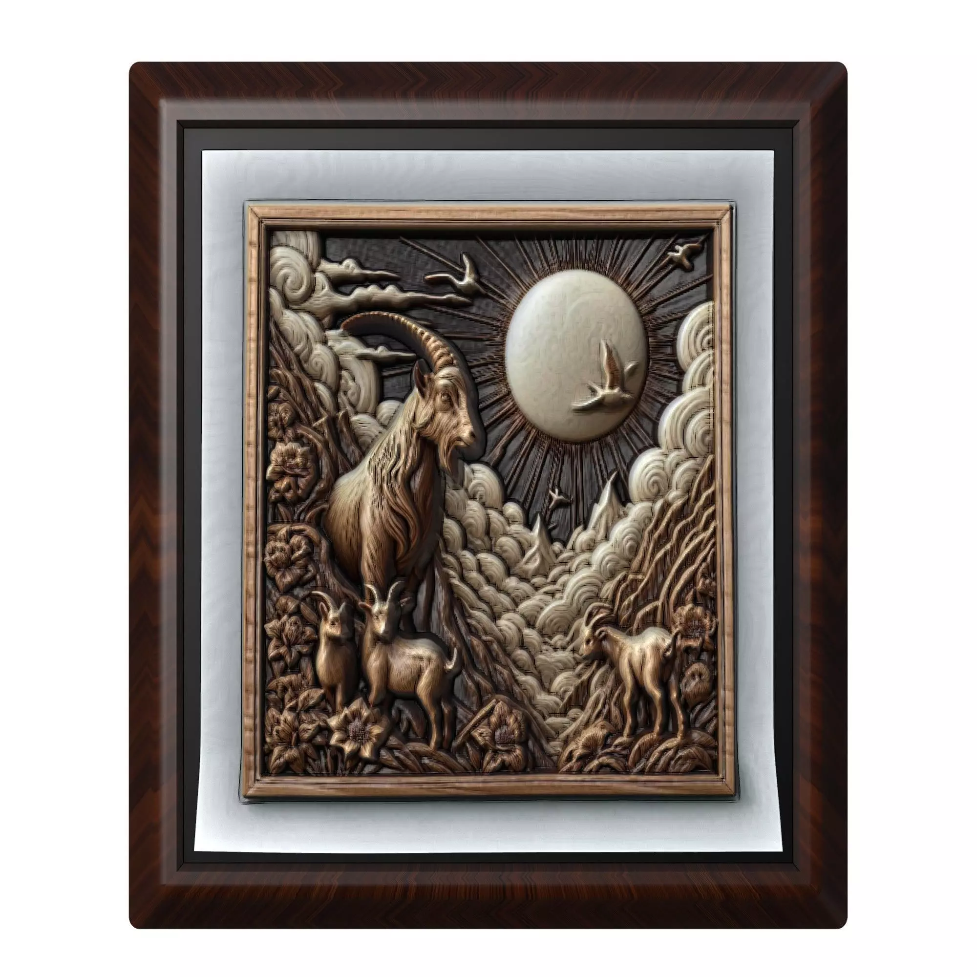 Goat Animal 3D print model_0