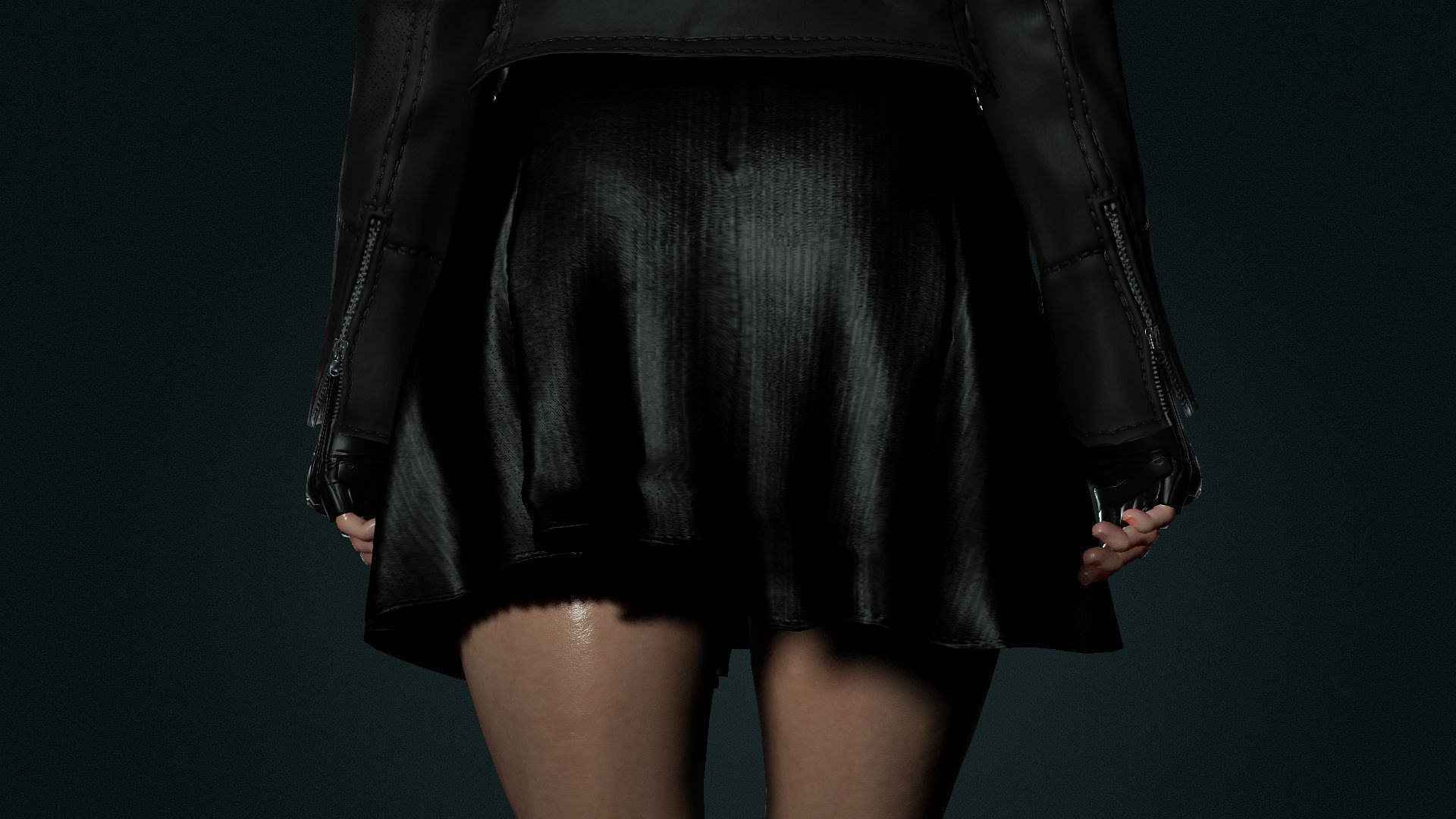 Roxanne Low-poly 3D model_6