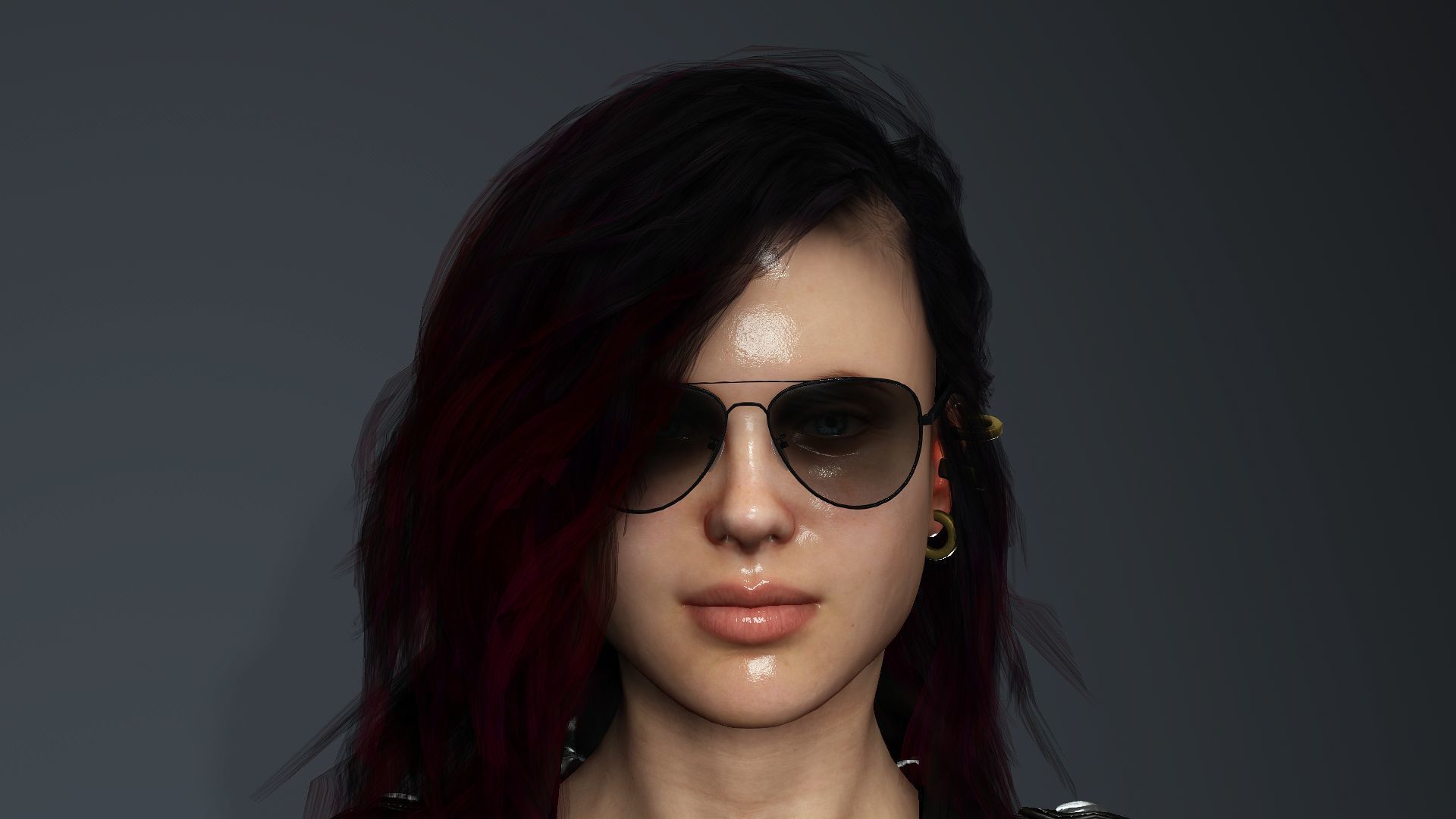 Roxanne Low-poly 3D model_3