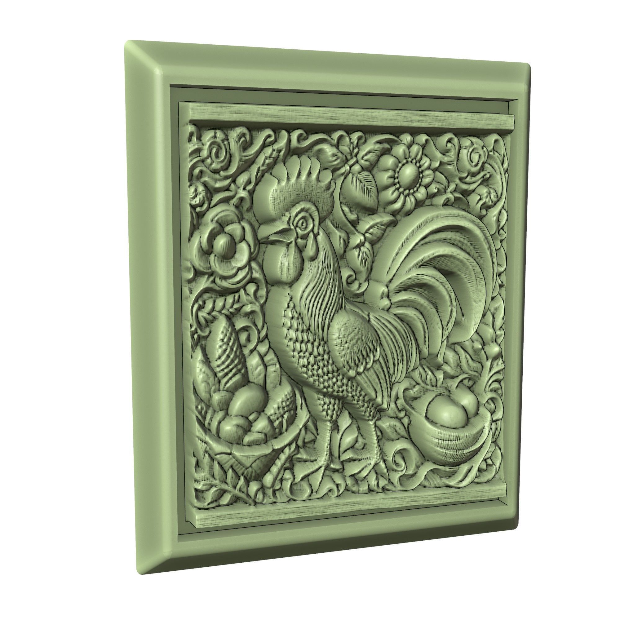 Chicken Animal 3D print model_3