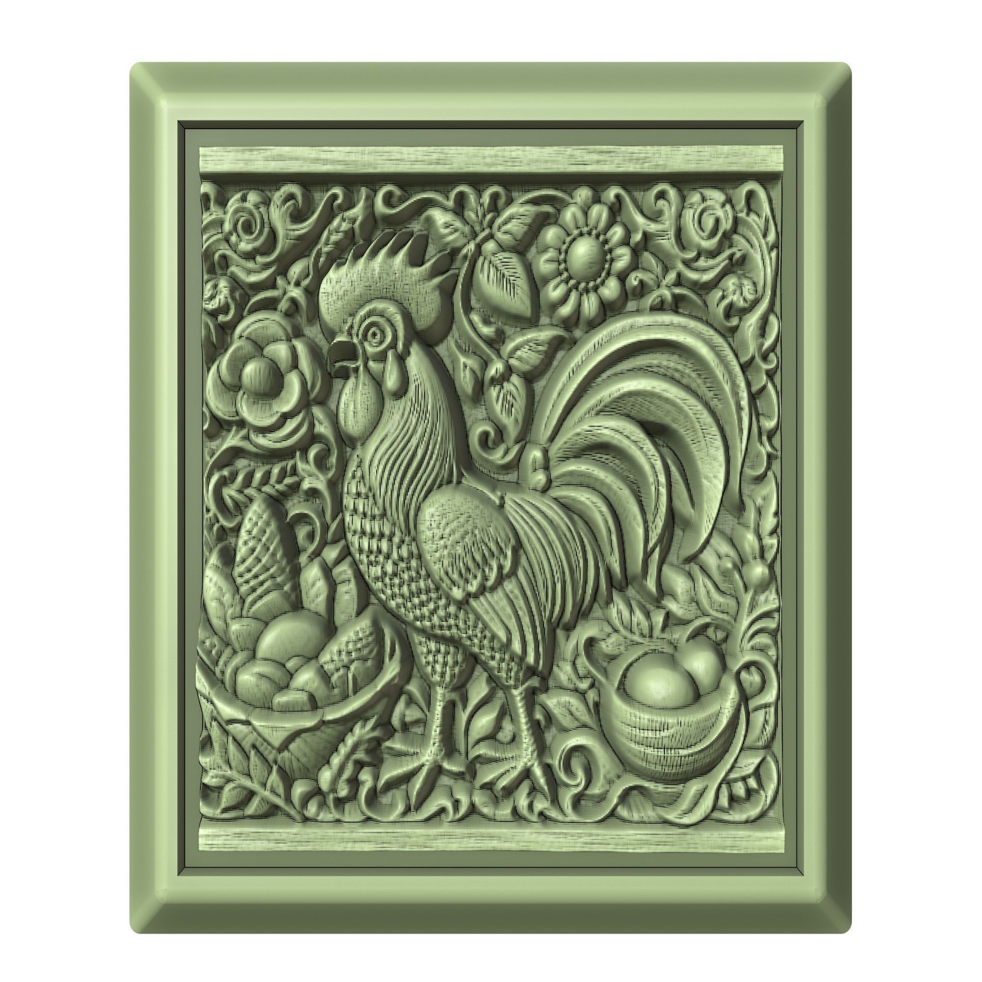 Chicken Animal 3D print model_2