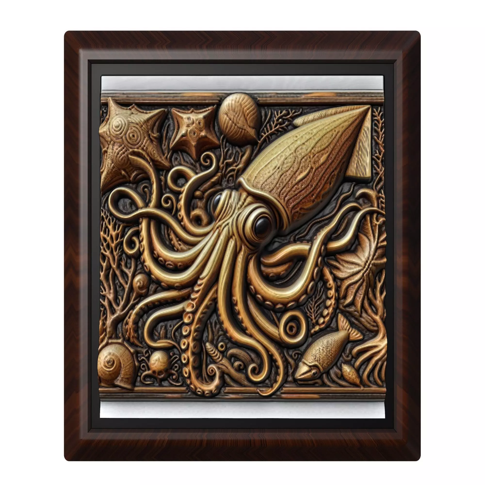 Squid Animal 3D print model_0