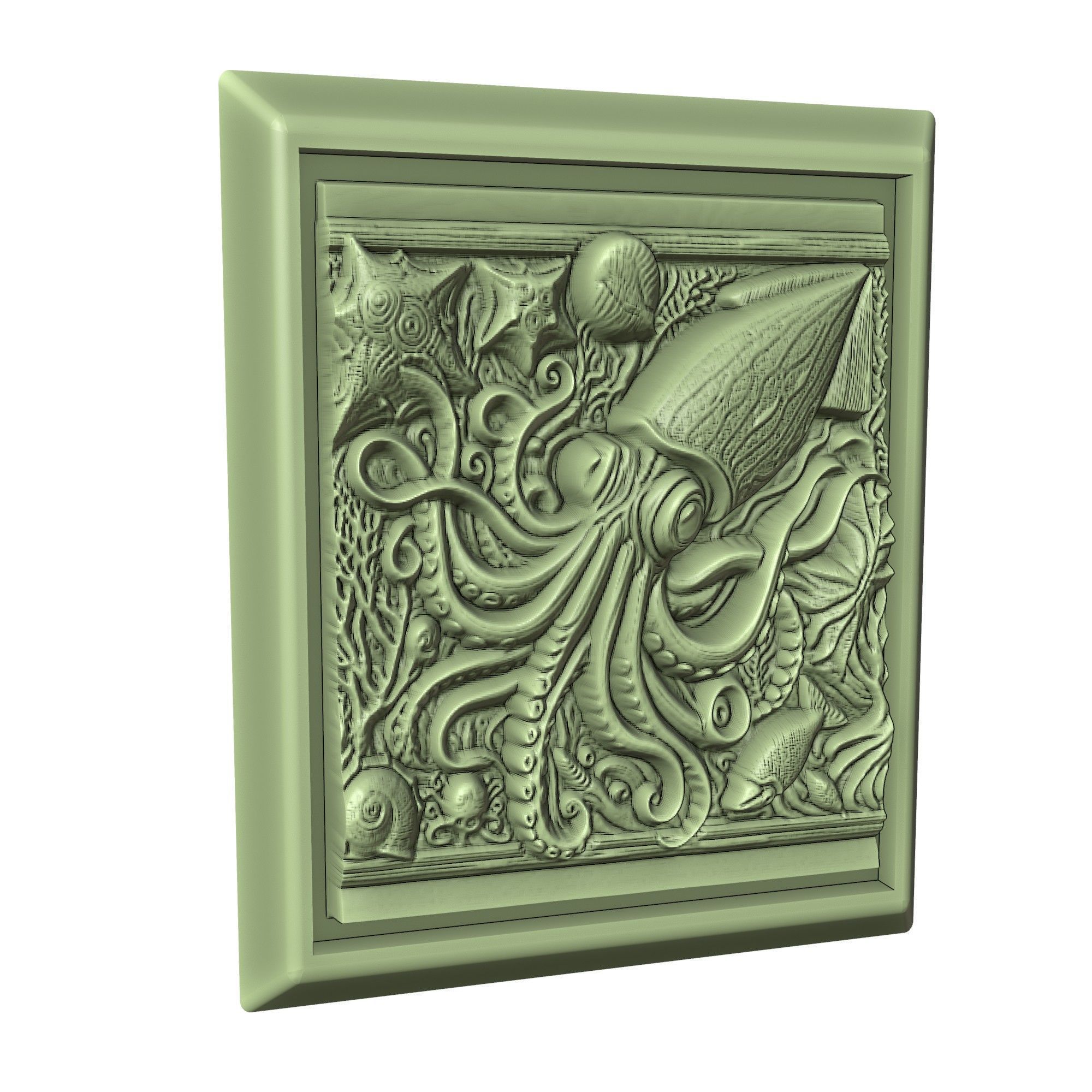 Squid Animal 3D print model_3