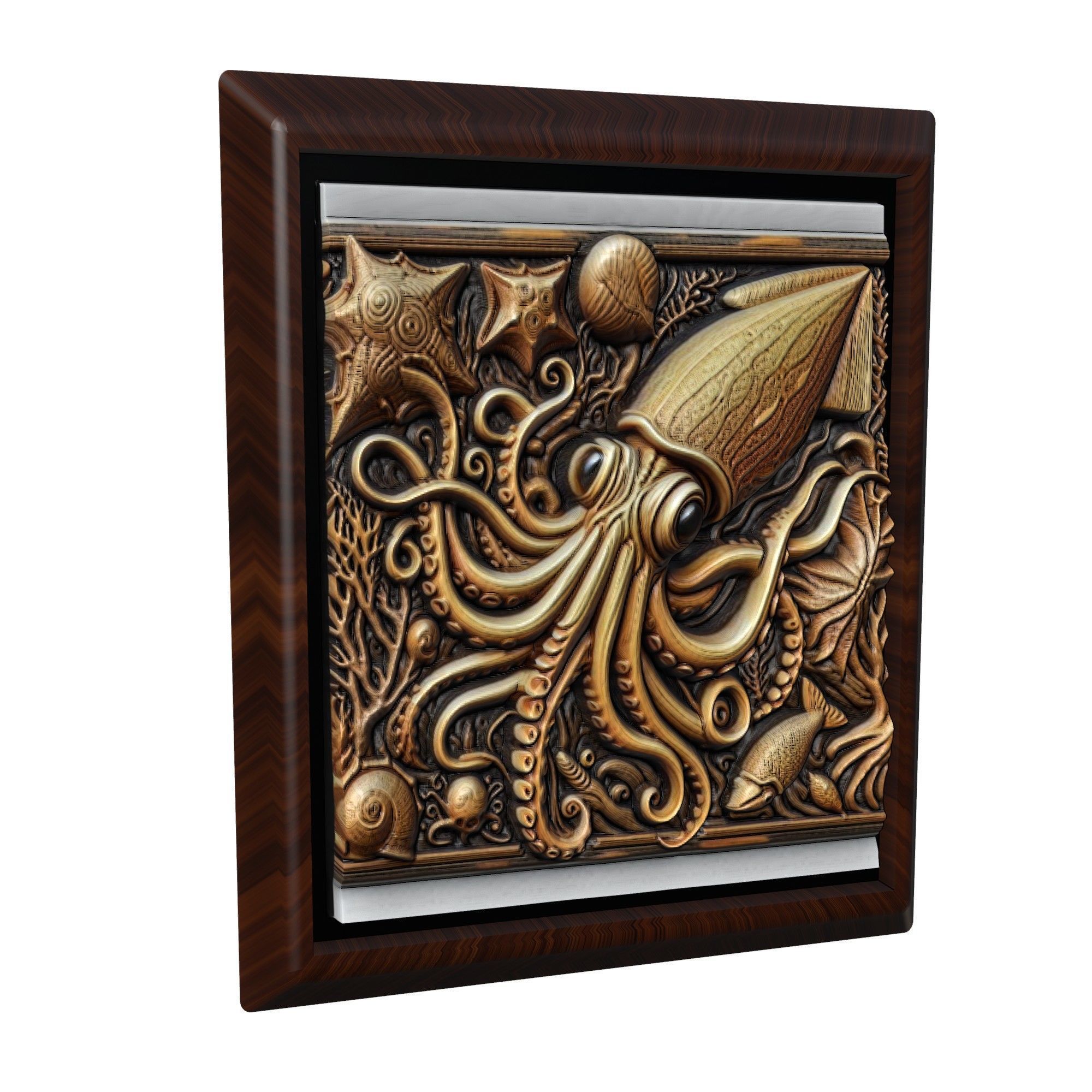 Squid Animal 3D print model_1