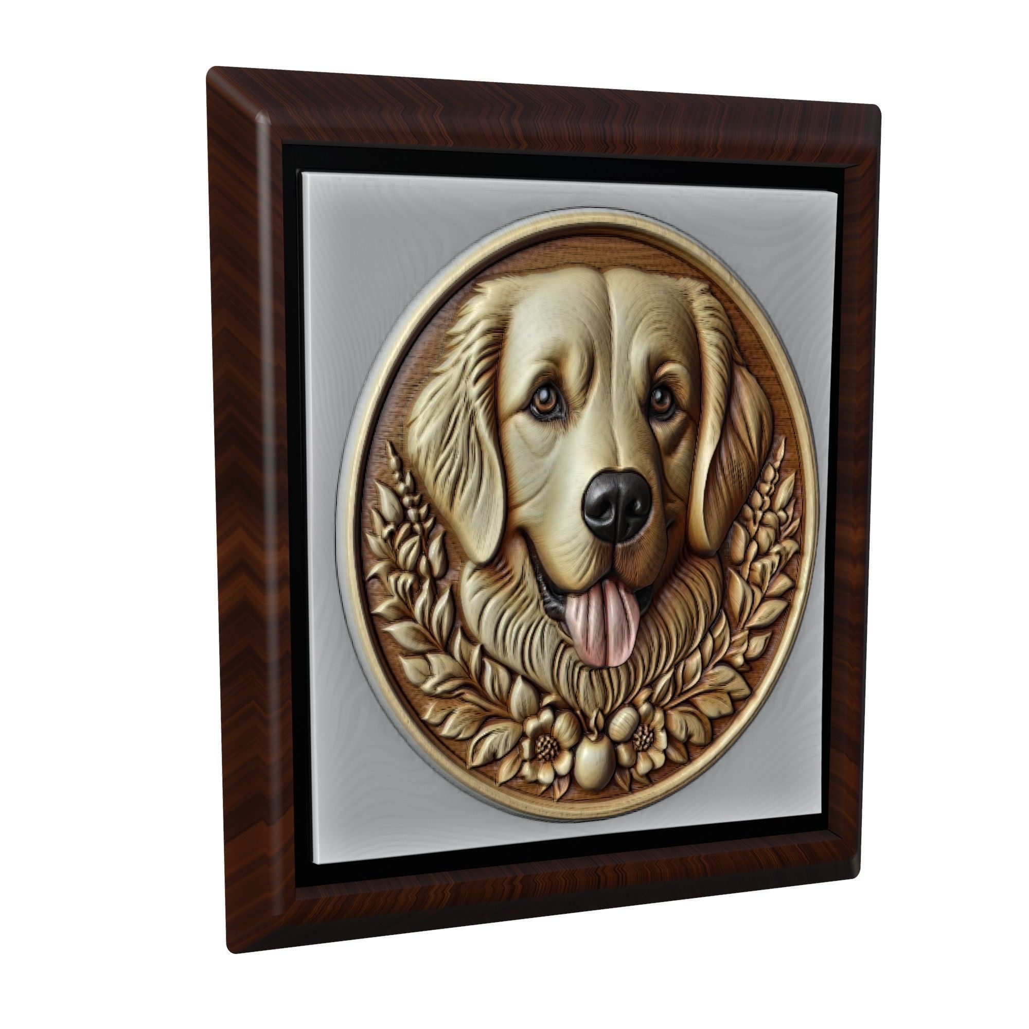 Dog Golden Retriever Animal 3D print model_1