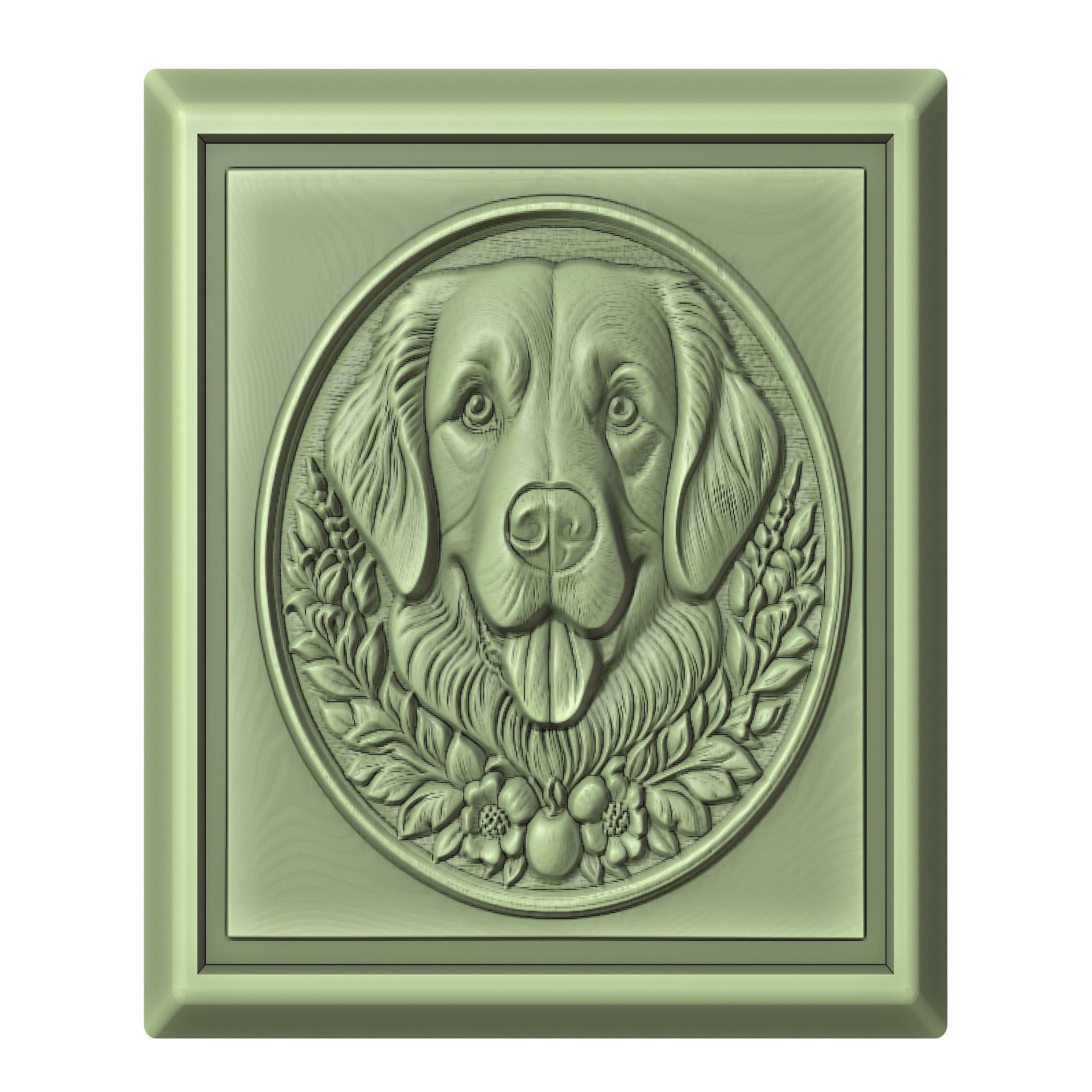 Dog Golden Retriever Animal 3D print model_2