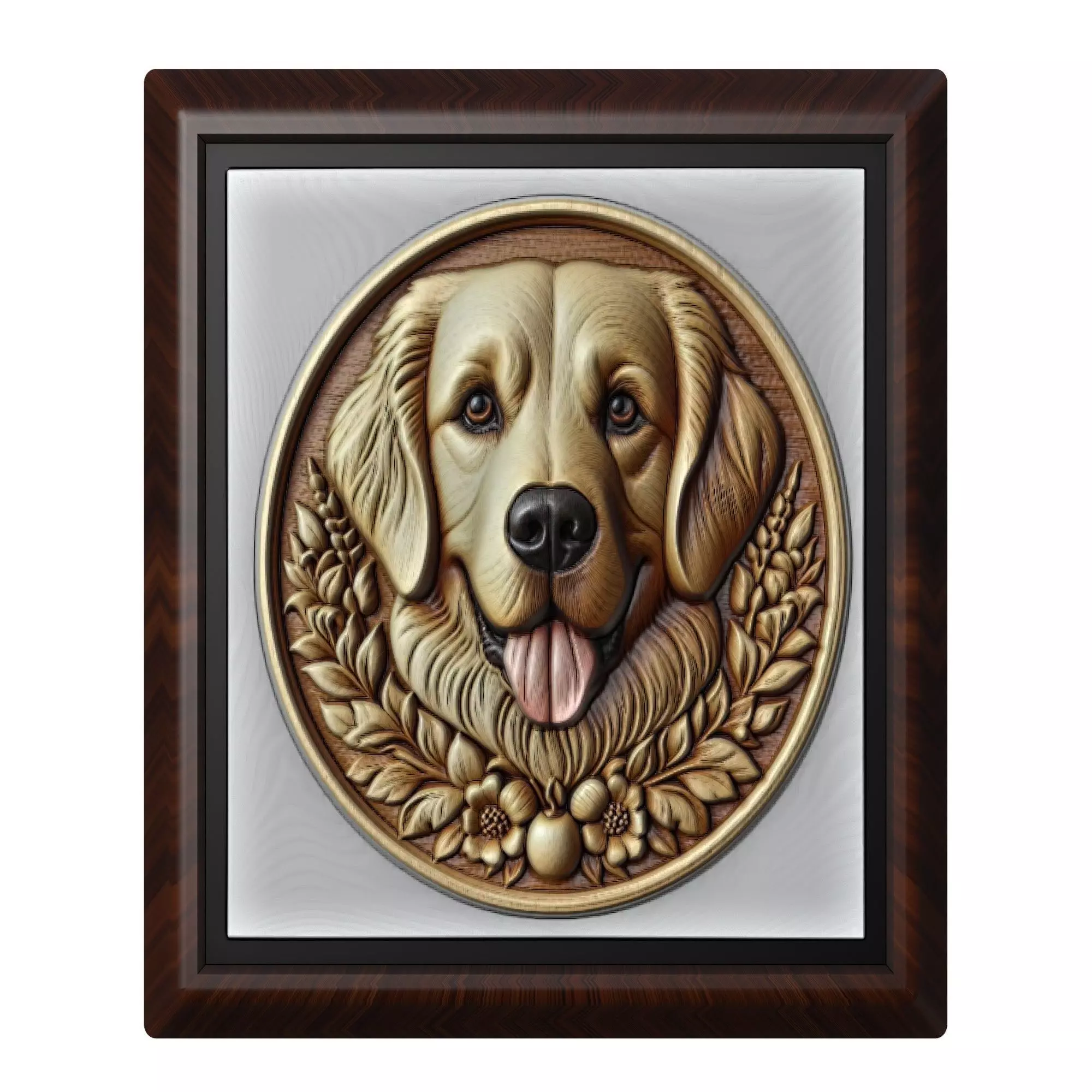 Dog Golden Retriever Animal 3D print model_0