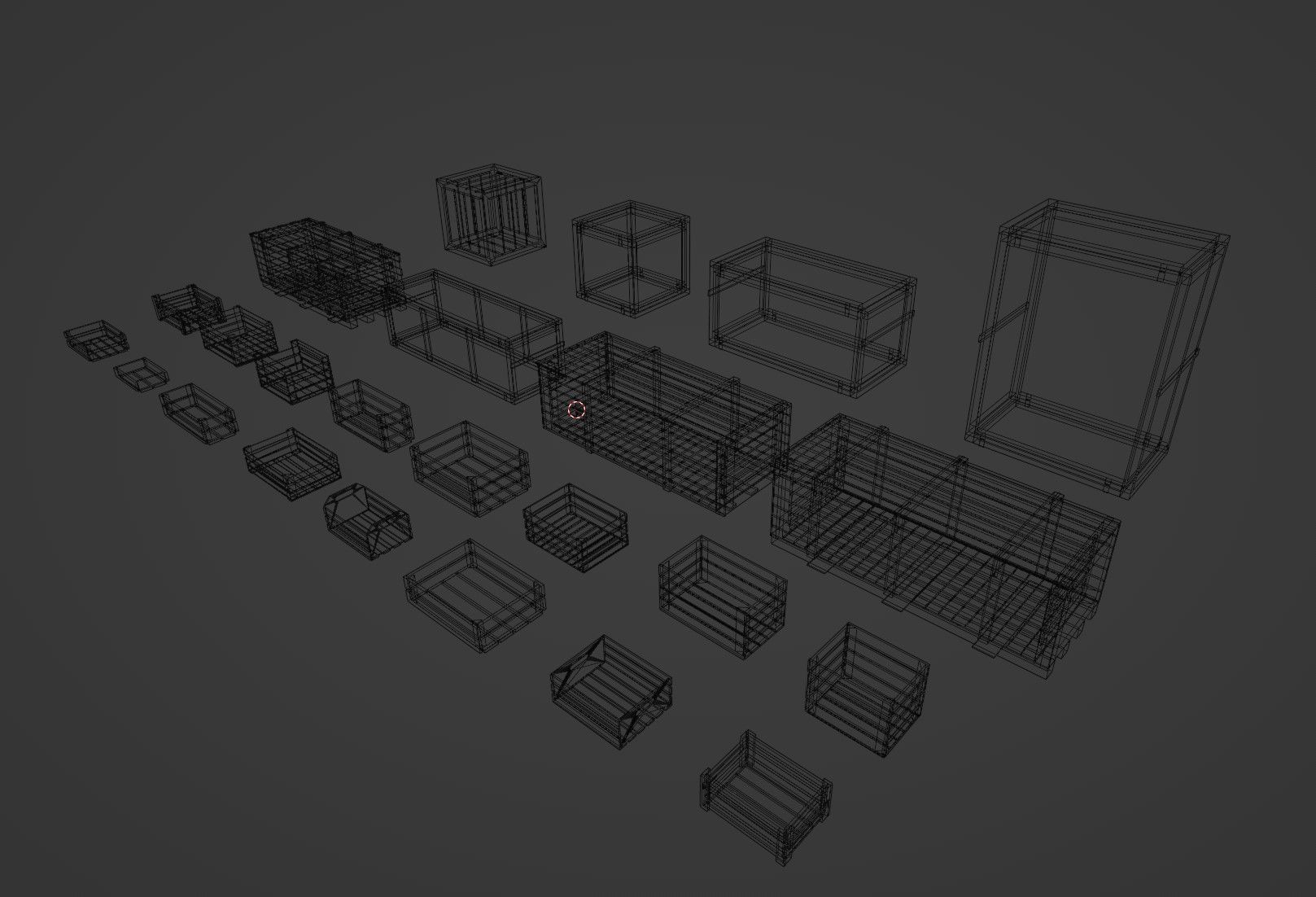 Aset Wooden Crate 3D 3D model_8