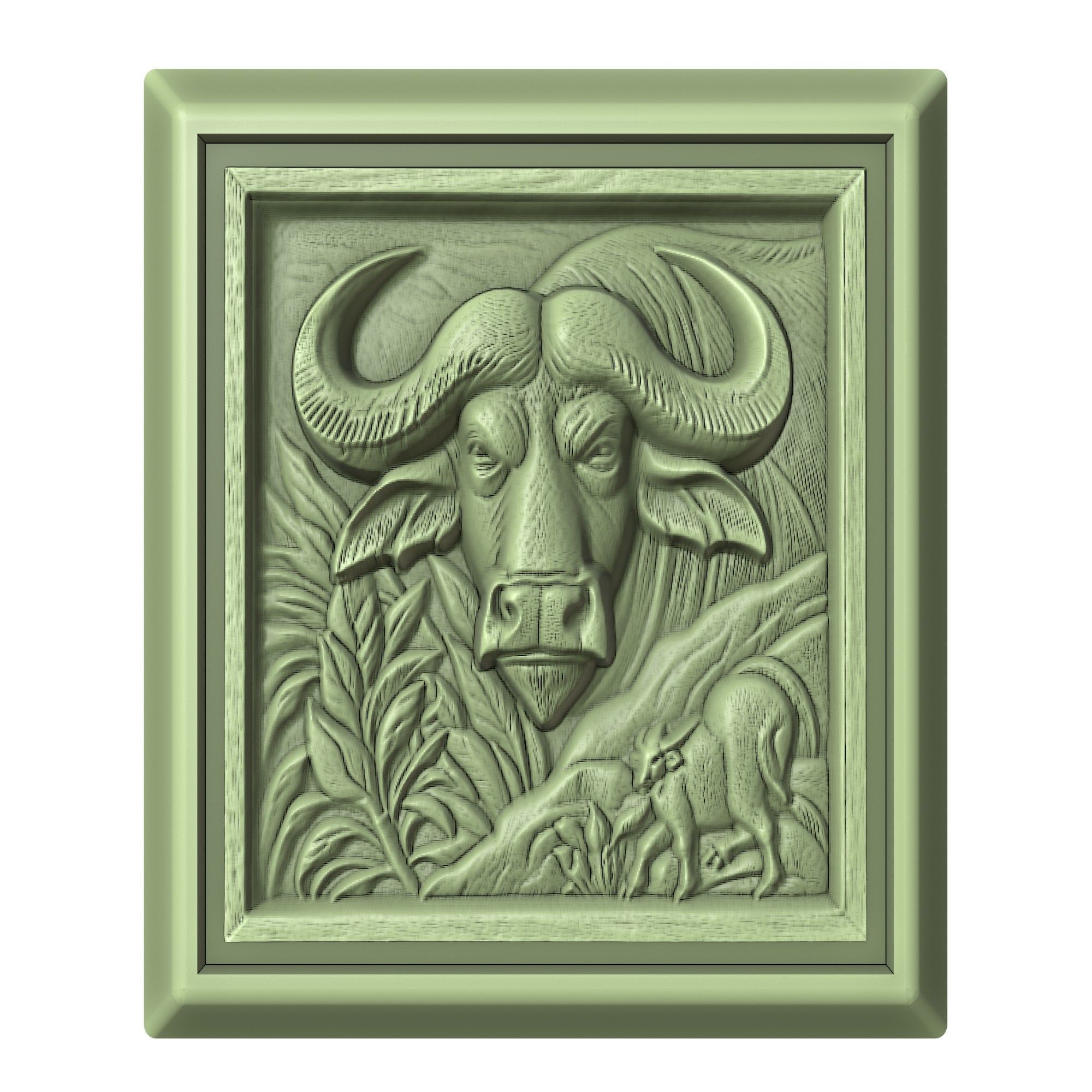 Buffalo Animal 3D print model_2