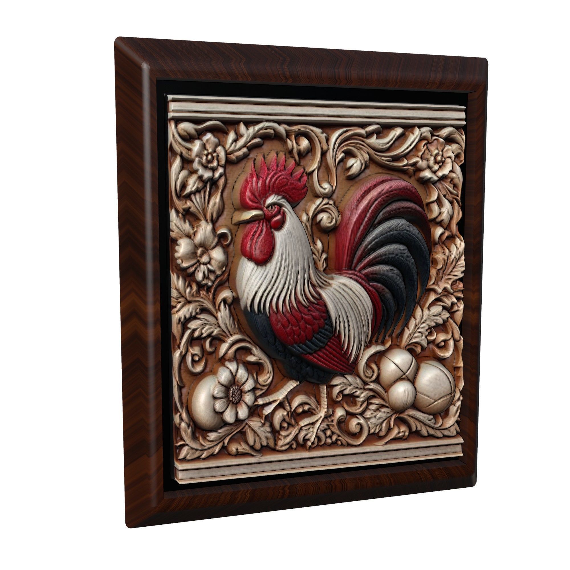 Rooster Animal 3D print model_1