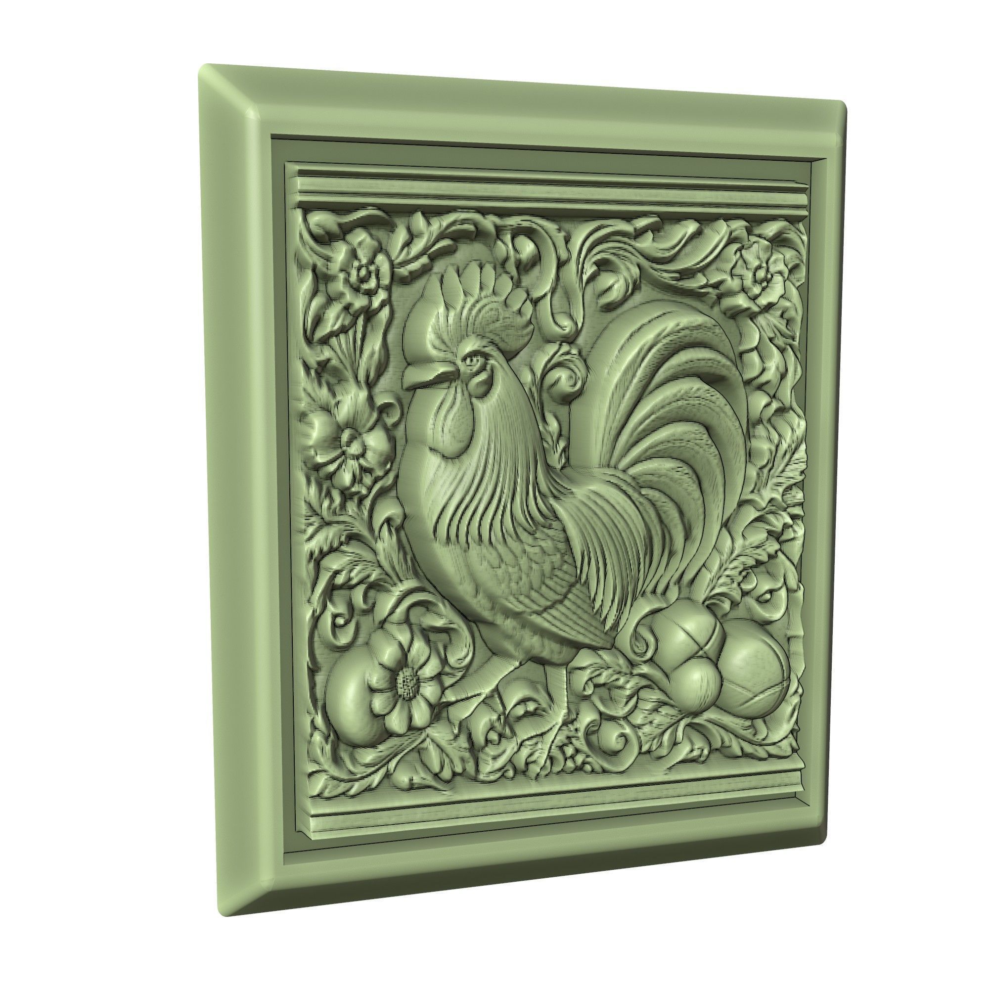 Rooster Animal 3D print model_3