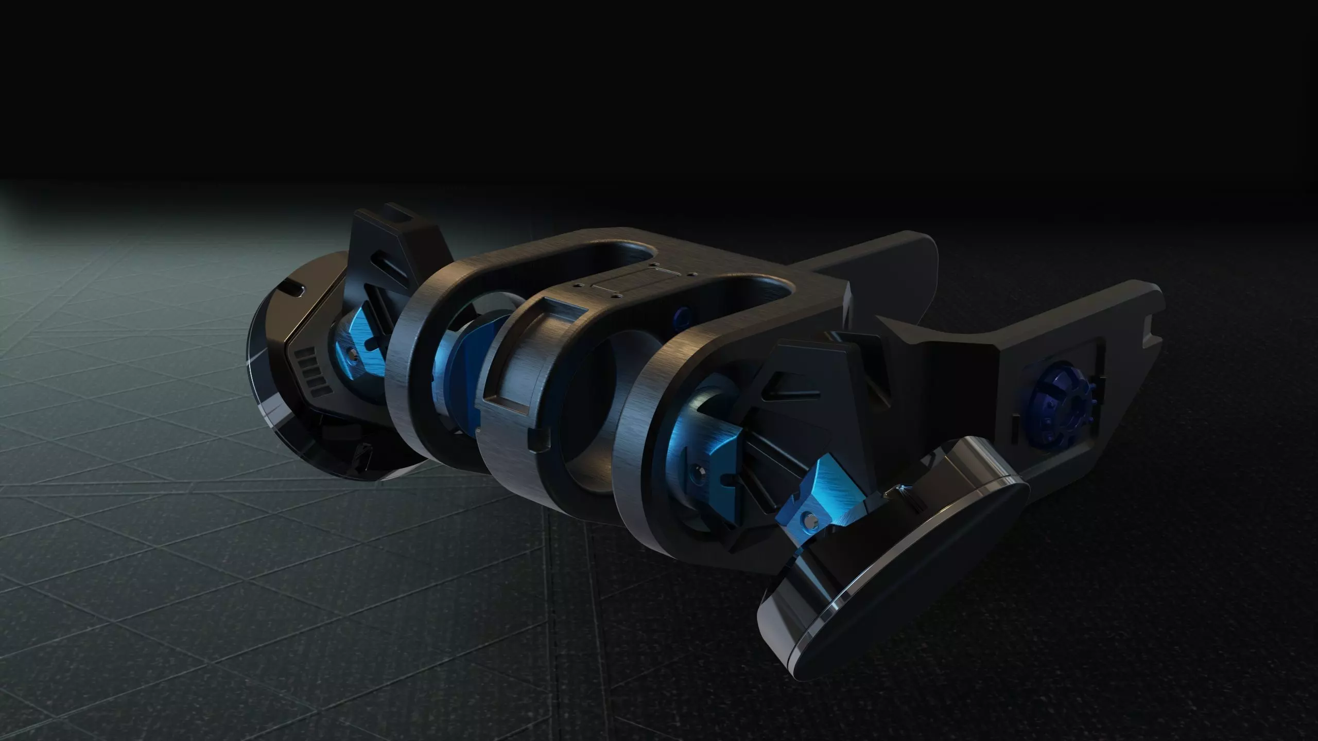 mechanical robotic part 2 3D model_0