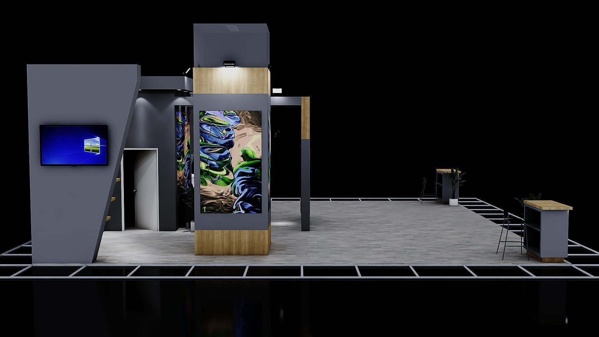 Exhibition Stand 8 3D model_2