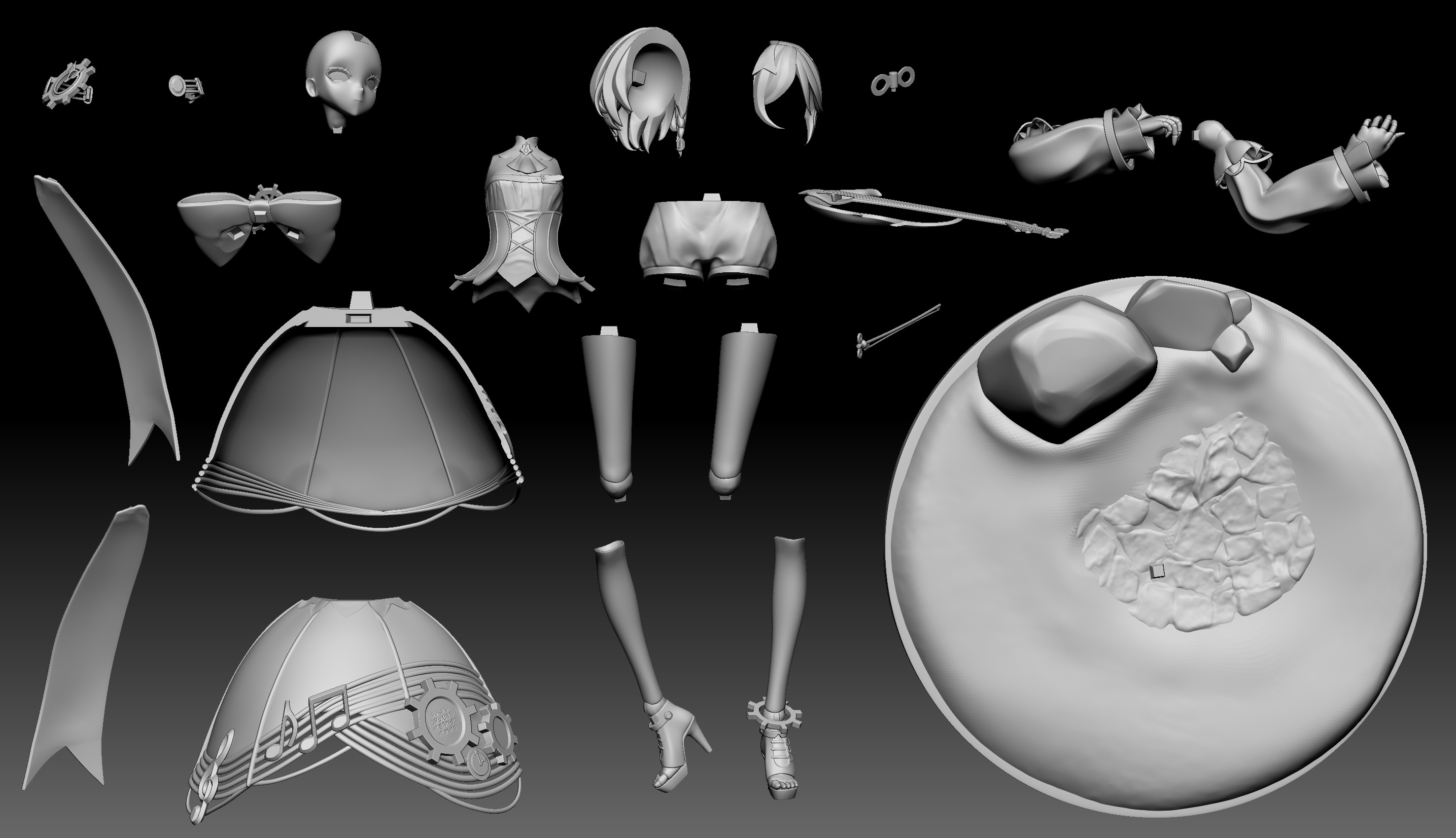 Cecilia Immergreen 3D print model_7