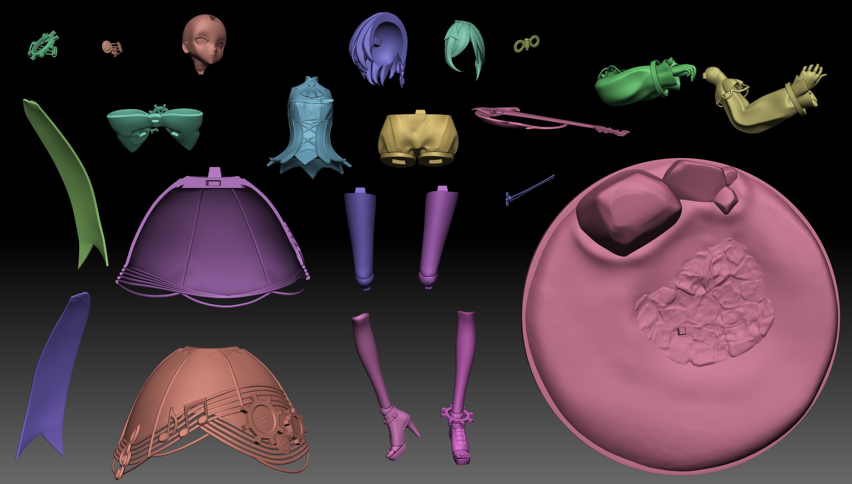 Cecilia Immergreen 3D print model_8