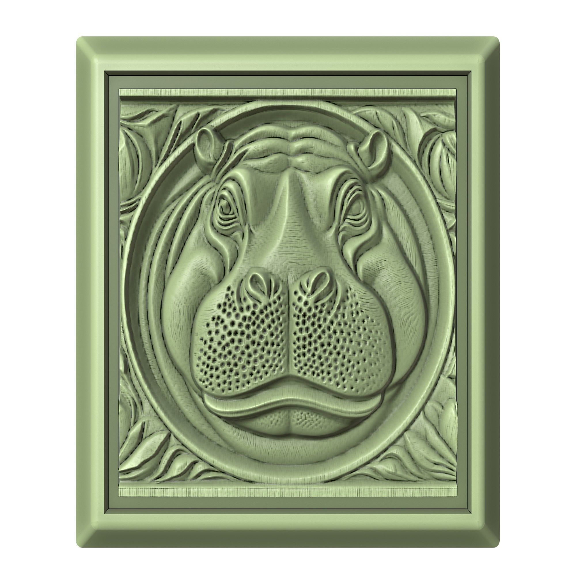 Hippopotamus Animal 3D print model_2