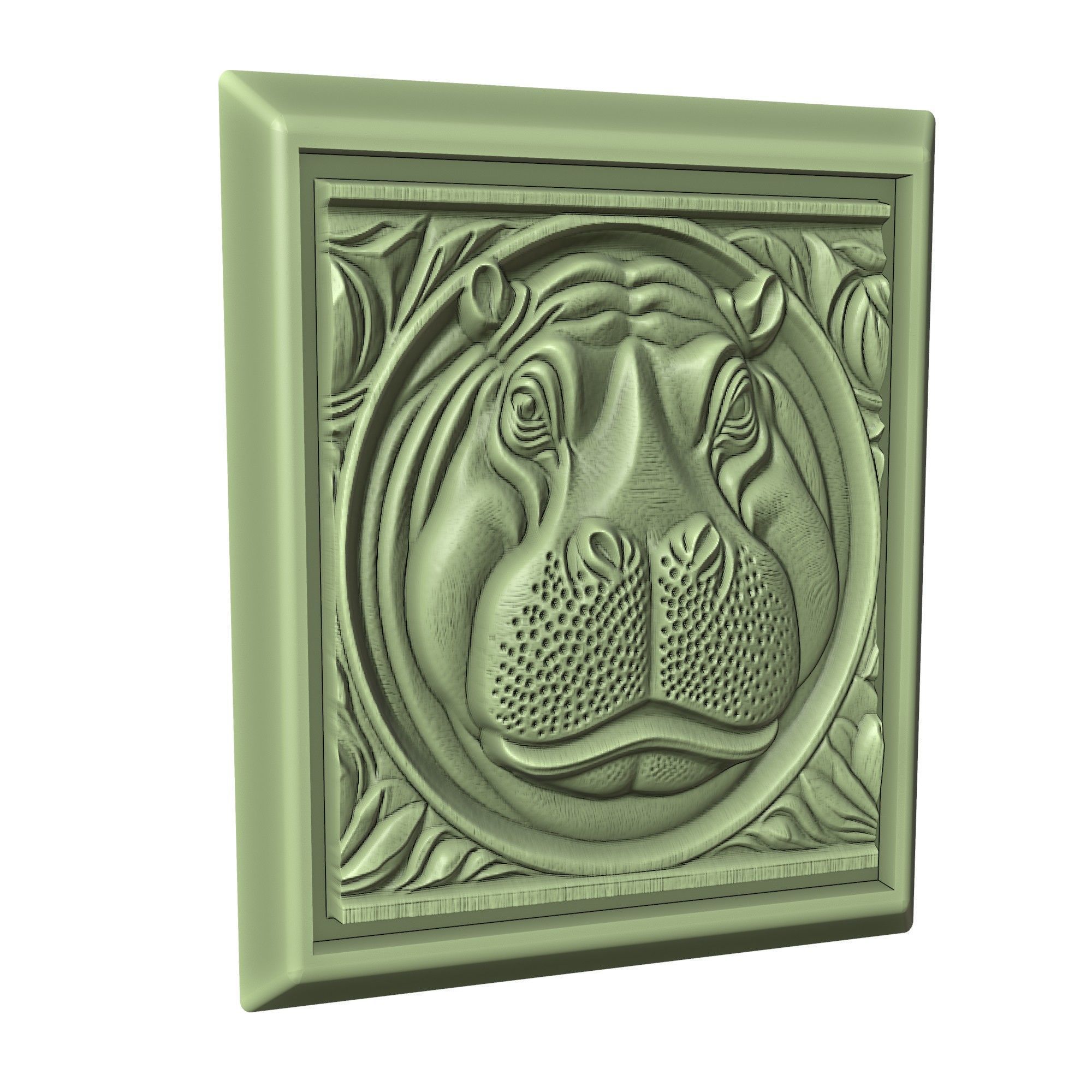 Hippopotamus Animal 3D print model_3