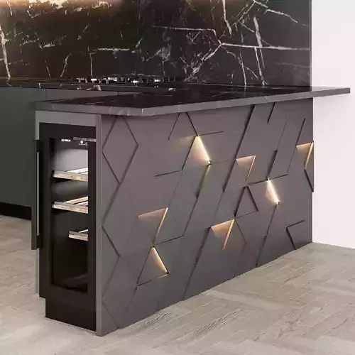 kitchen modern80 black italian