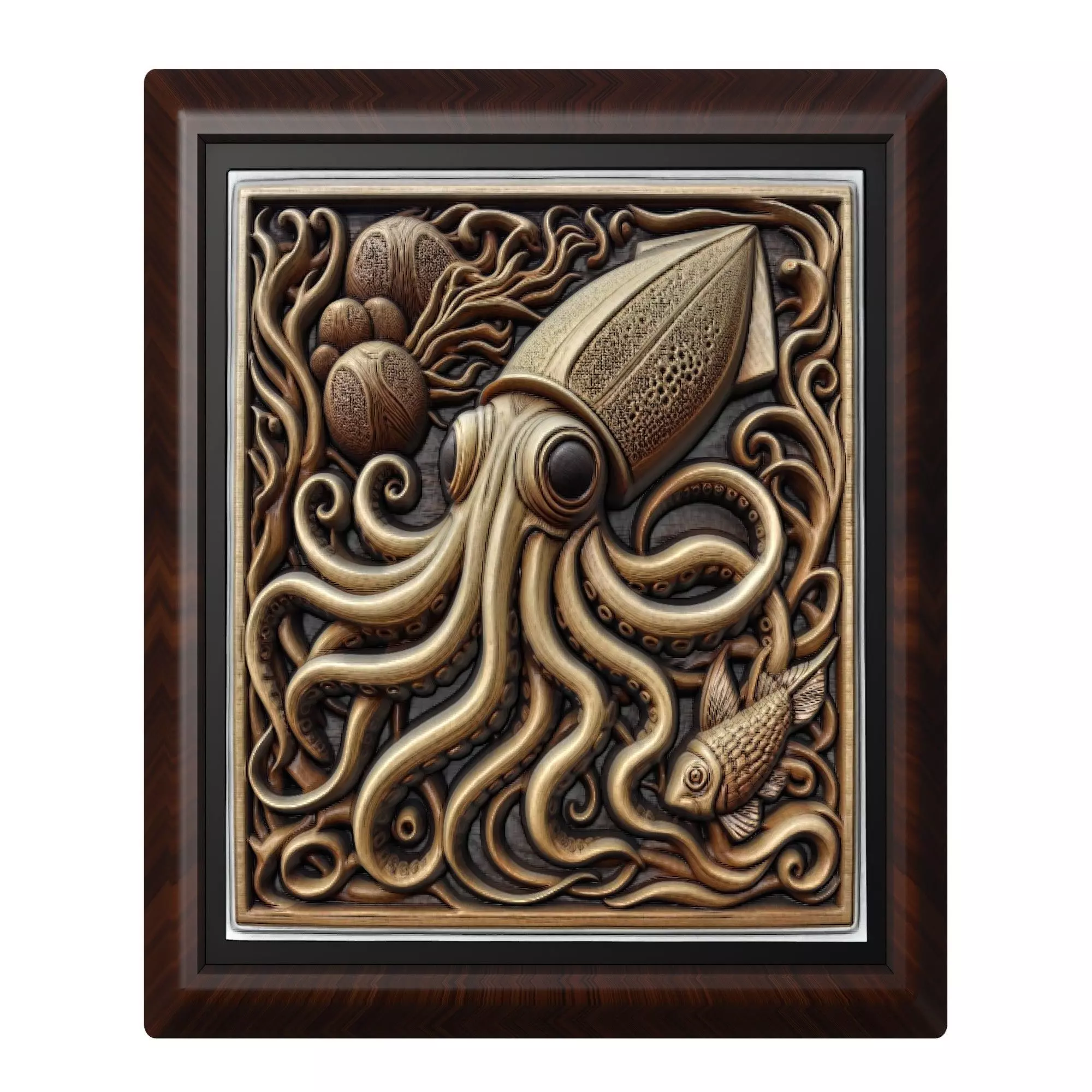 Squid Animal 3D print model_0