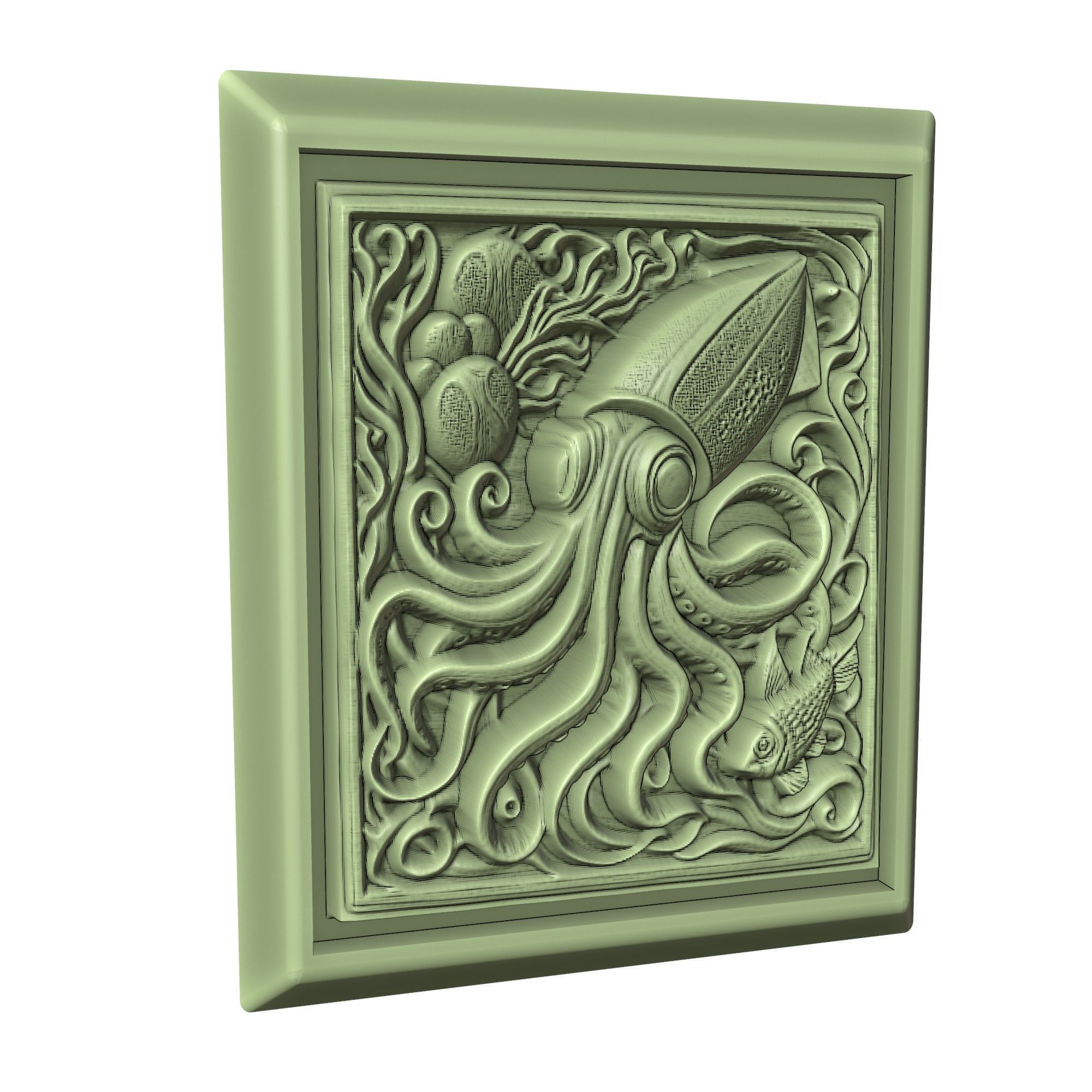 Squid Animal 3D print model_3