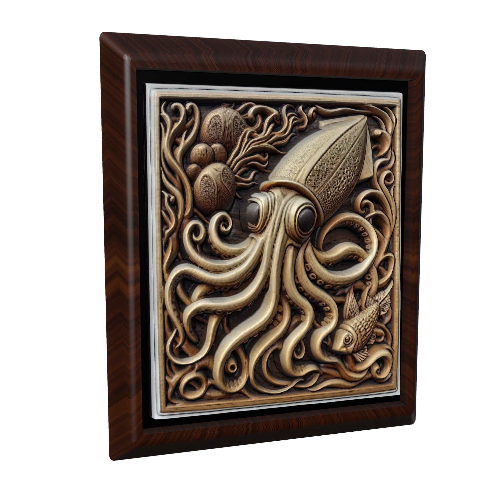 Squid Animal 3D print model_1