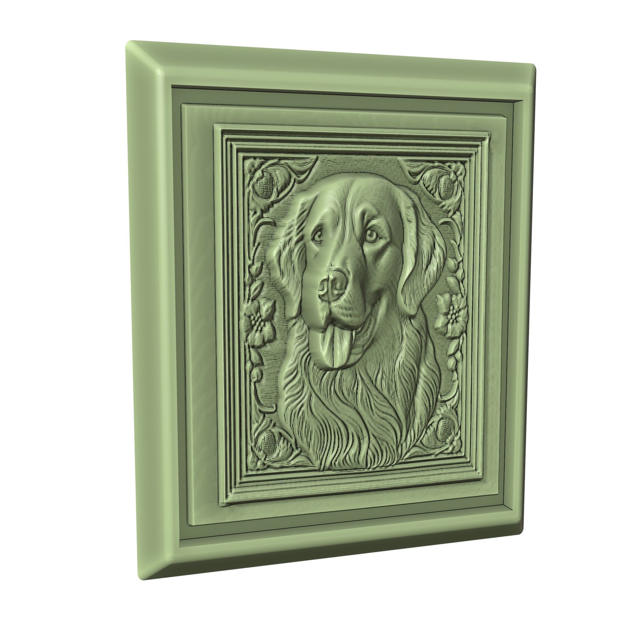 Dog Golden Retriever Animal 3D print model_3