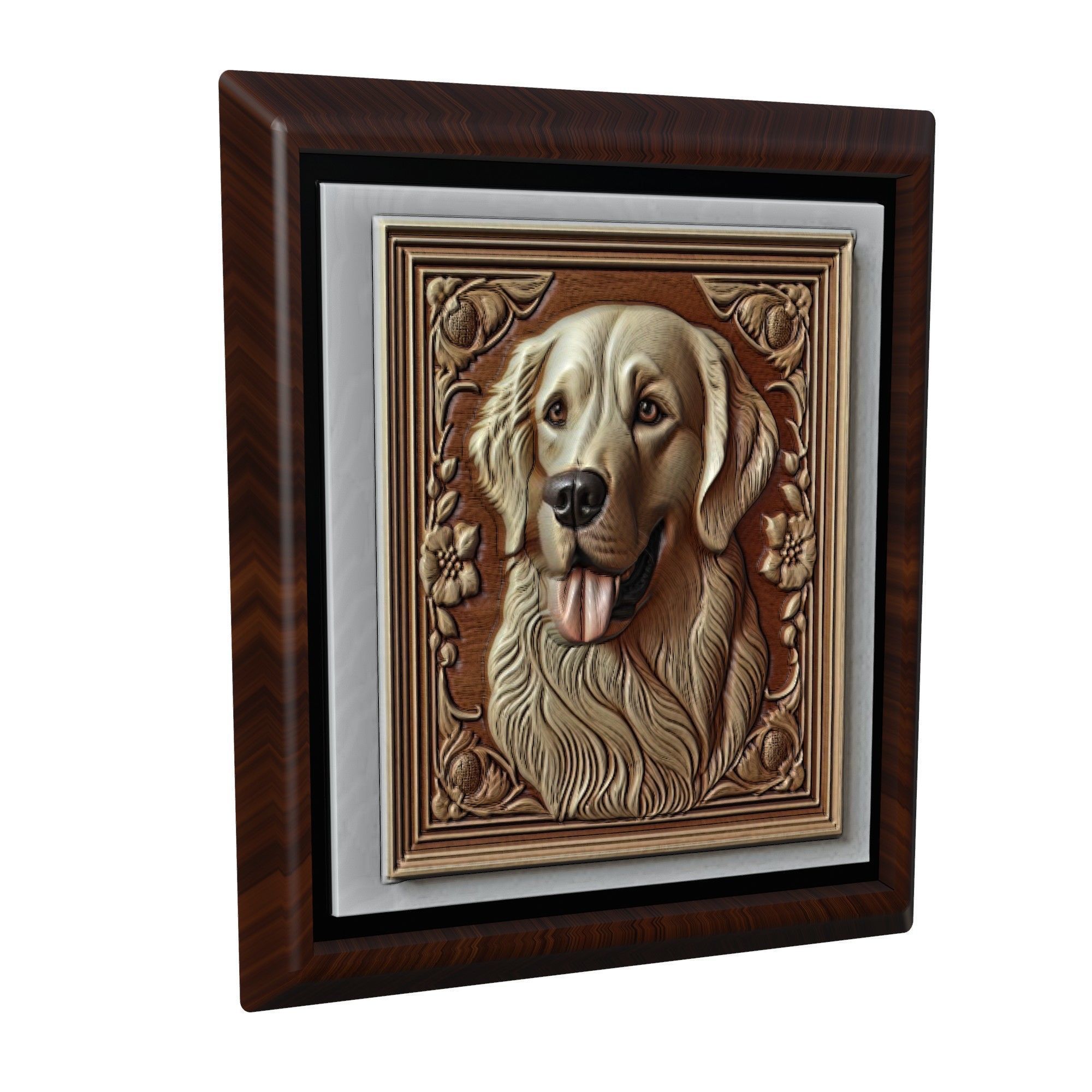 Dog Golden Retriever Animal 3D print model_1