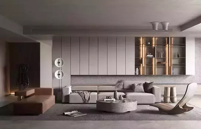 Living Room Interior Scene 5