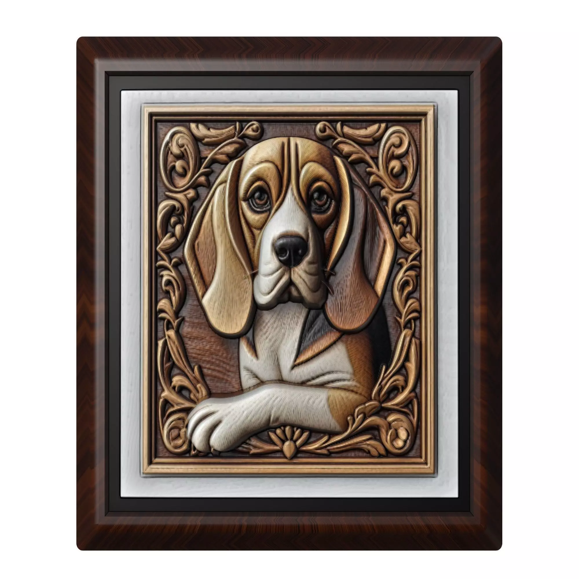 Dog Beagle Animal 3D print model_0