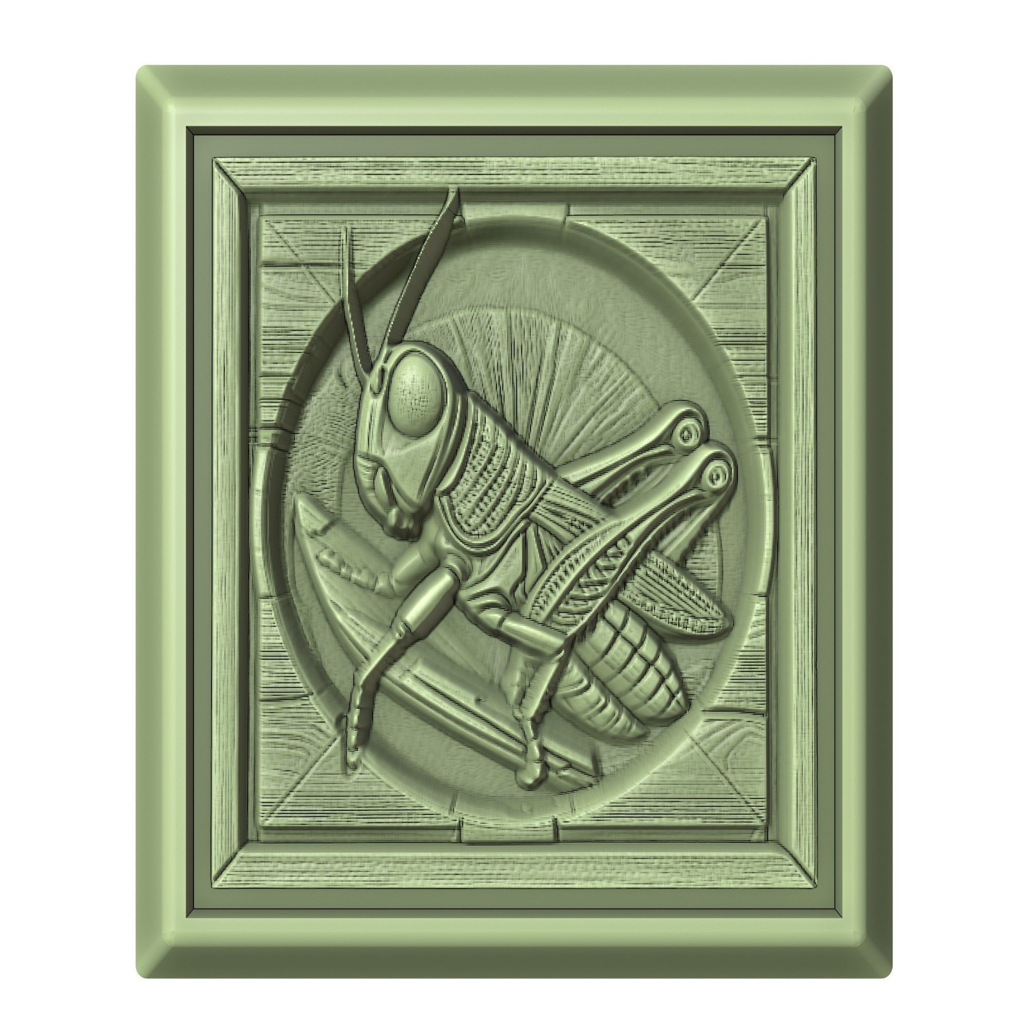 Grasshopper Animal 3D print model_2