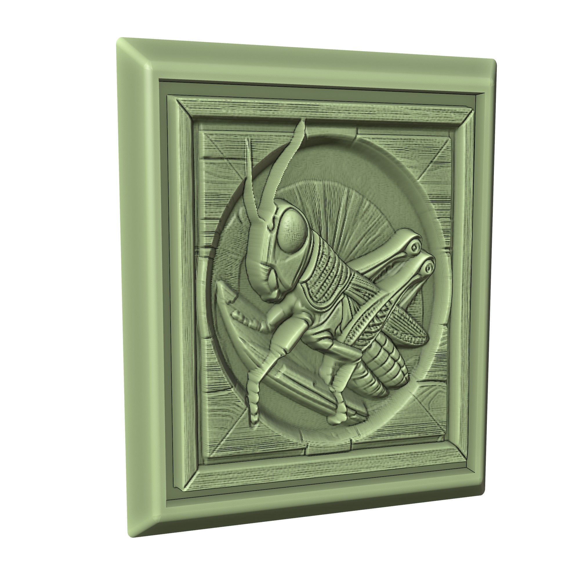 Grasshopper Animal 3D print model_3