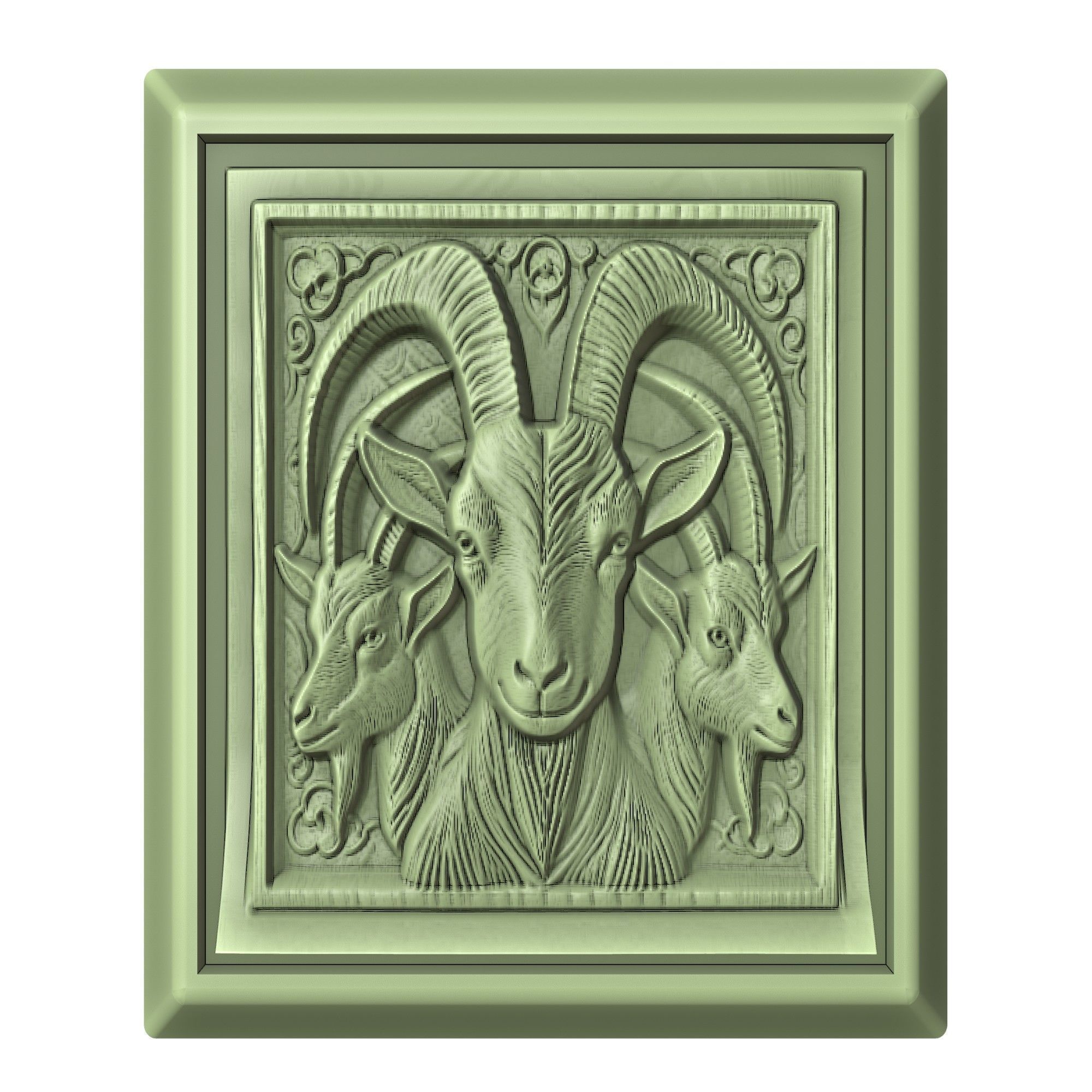 Goat Animal 3D print model_2