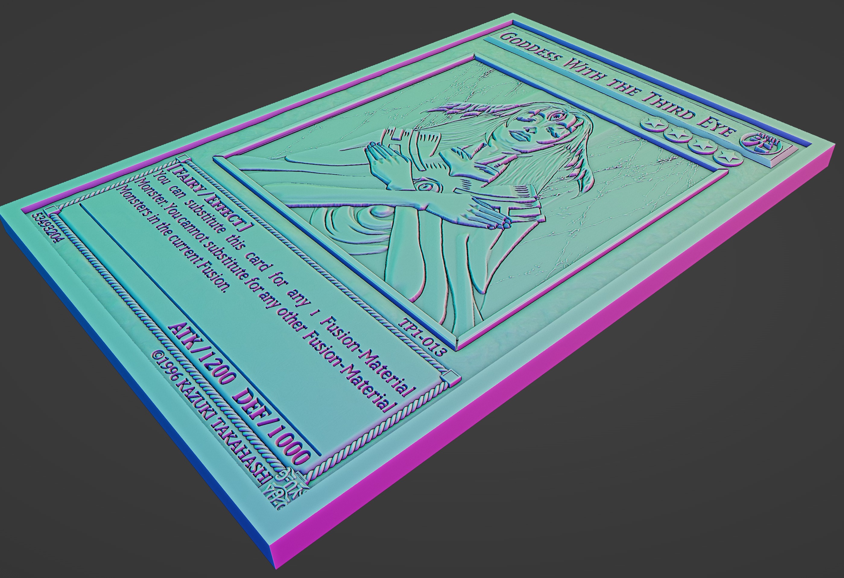 Goddess with the Third Eye - yu-gi-oh 3D print model_5