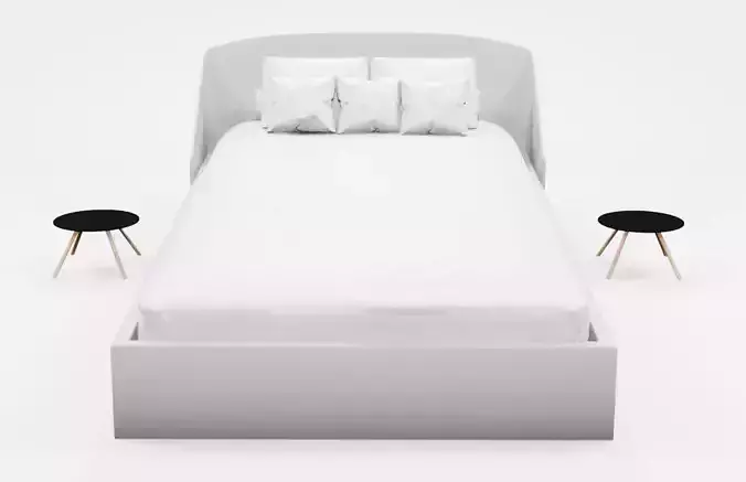  Merry christmas bed 3d