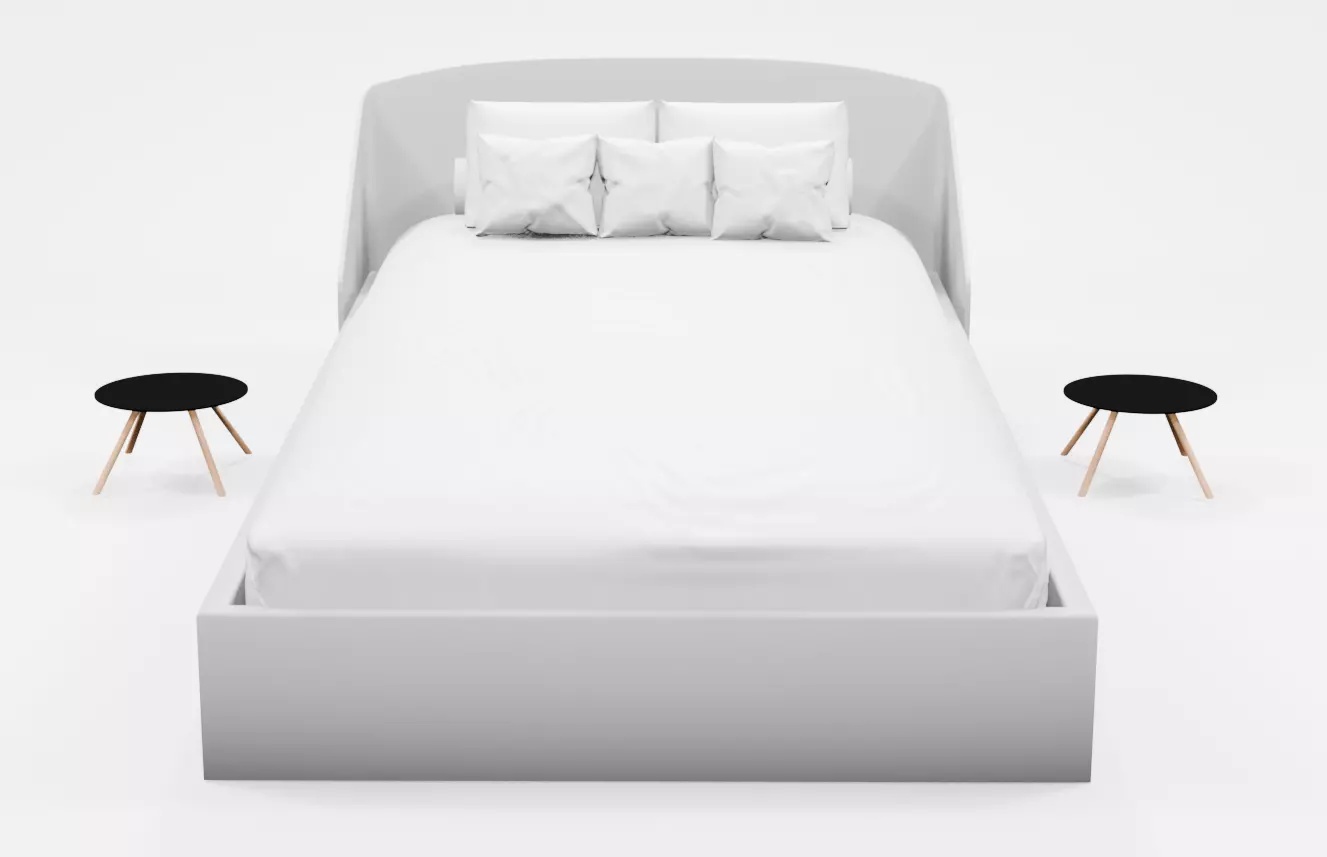 Merry christmas bed 3d Free 3D model
