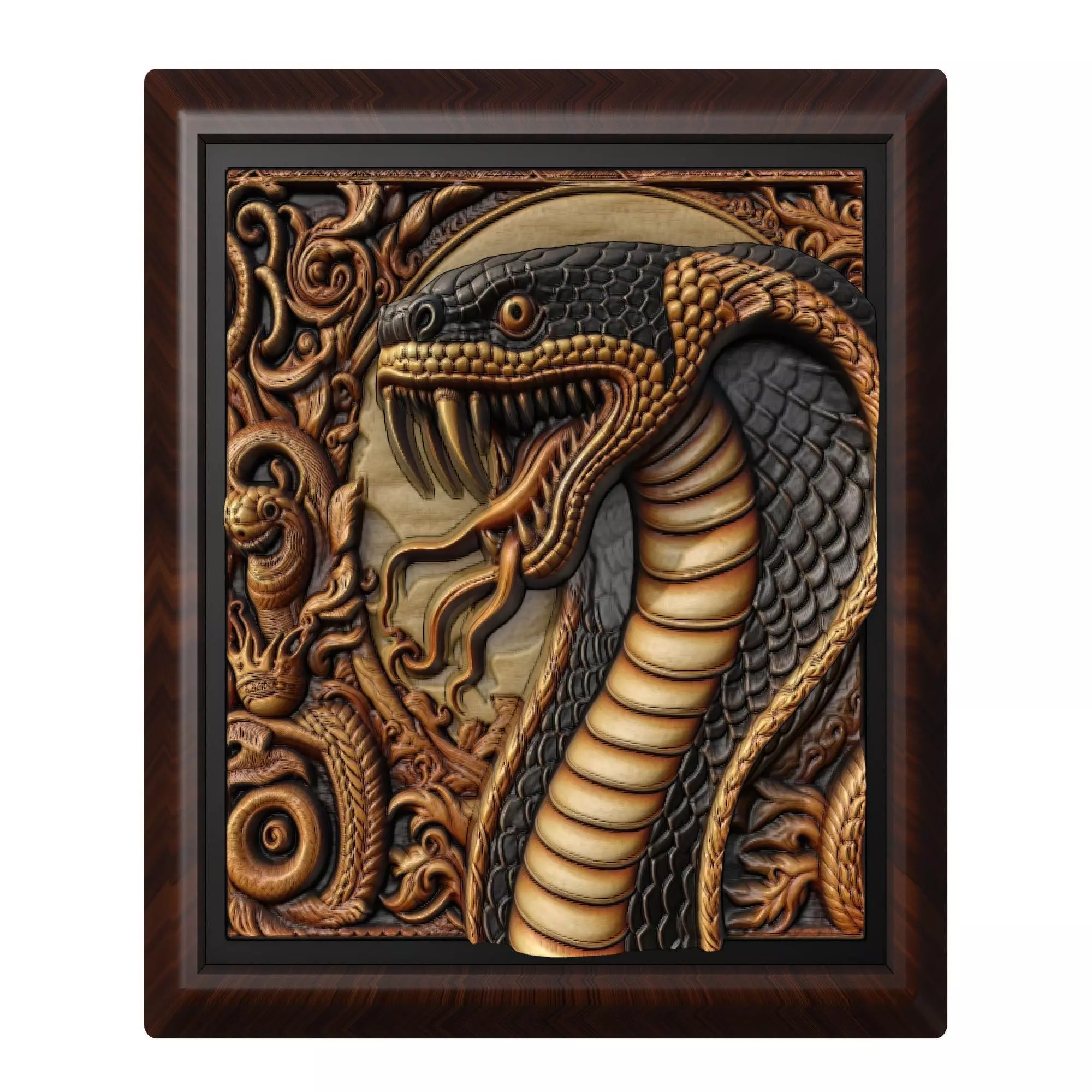 King Cobra Animal 3D print model_0