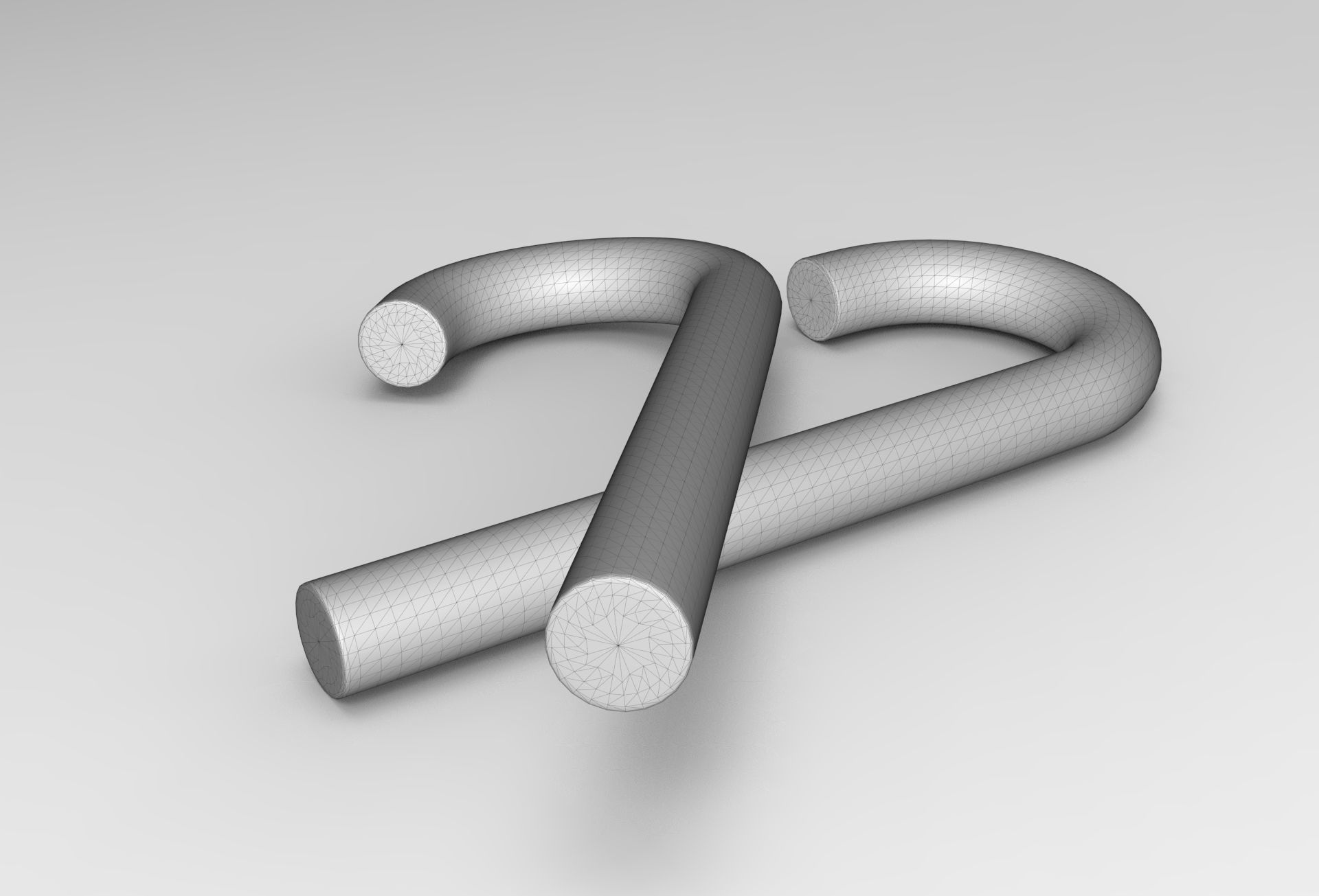 Boo Candy Cane Low-poly 3D model_5