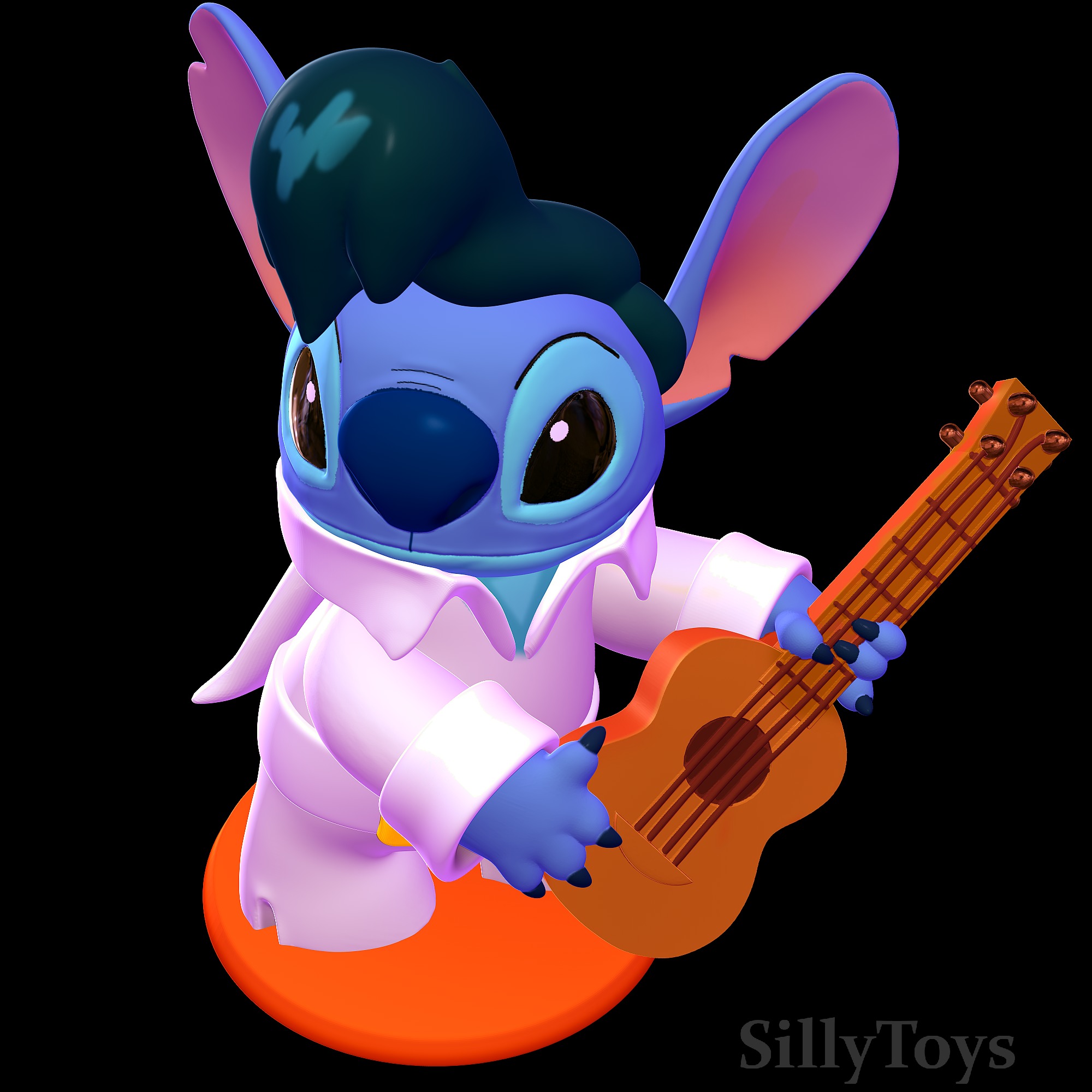 Elvis Stitch - Lilo and Stitch 3D print model_3
